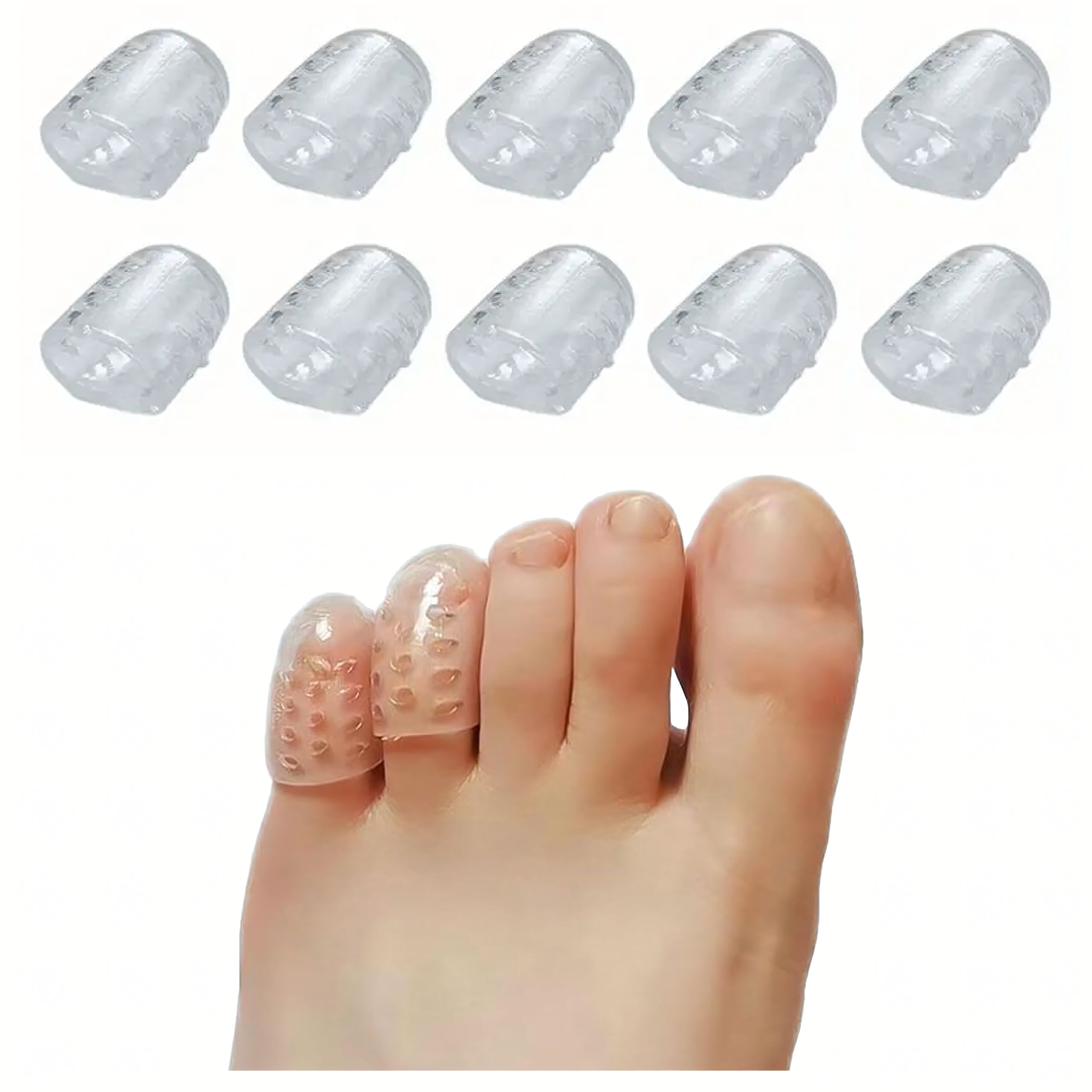 10 x Silikonowe Ochraniacze Separatory Ochronne na Palce Stóp i Dłoni - obrazek 8
