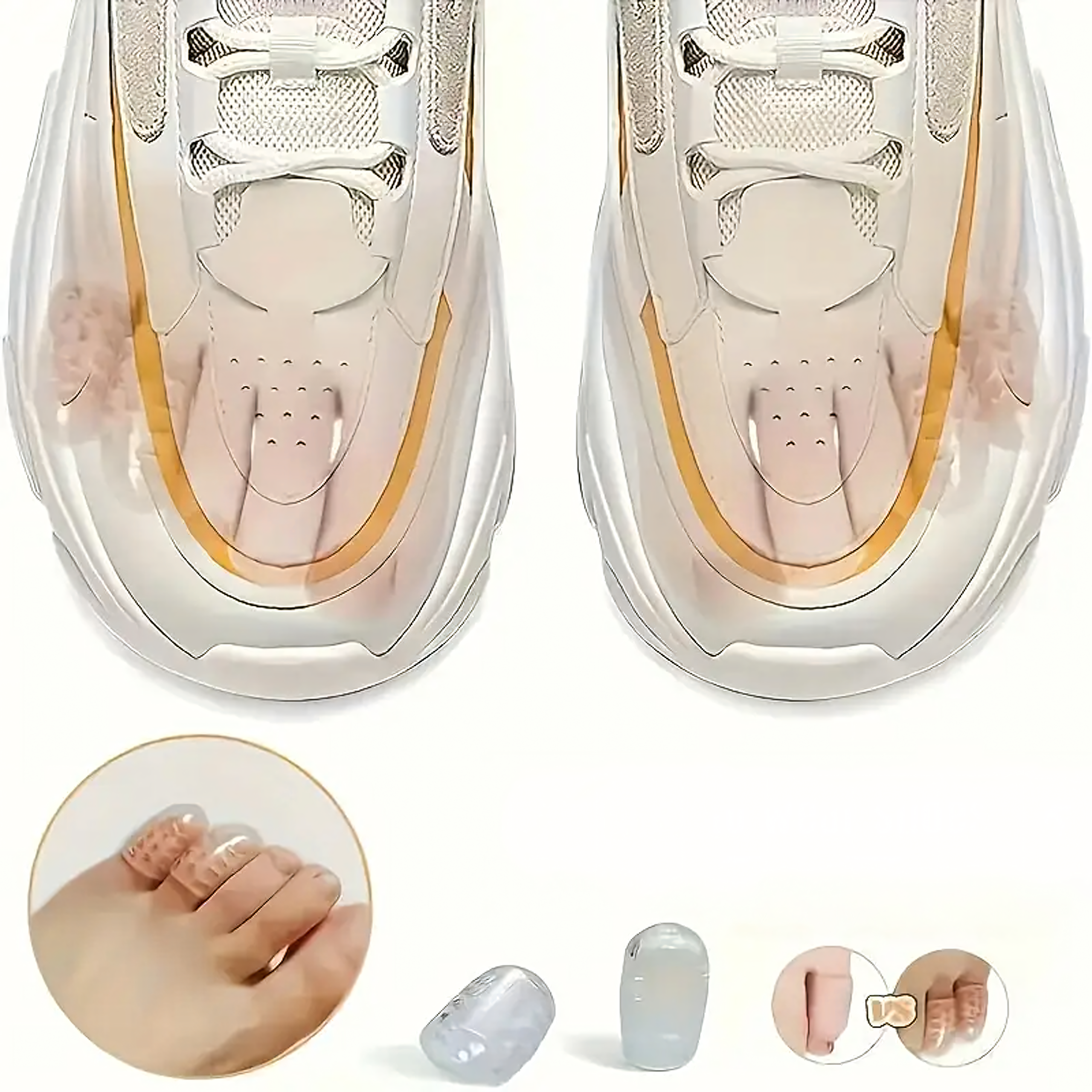 10 x Silikonowe Ochraniacze Separatory Ochronne na Palce Stóp i Dłoni - obrazek 10