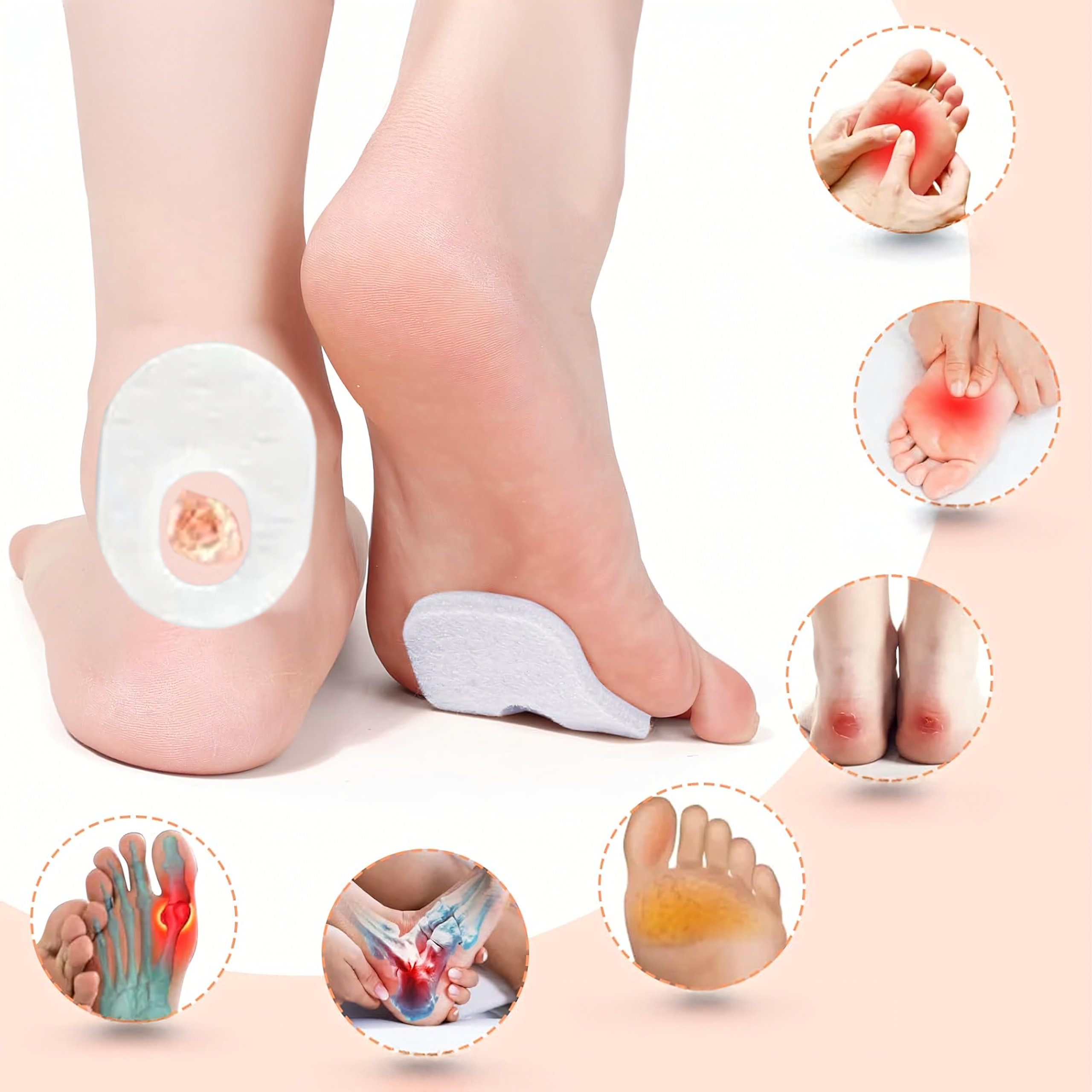 Plastry Poduszki na Pęcherze Odciski Otarcia Ochronne na Nogi Stopy 24 szt - obrazek 7