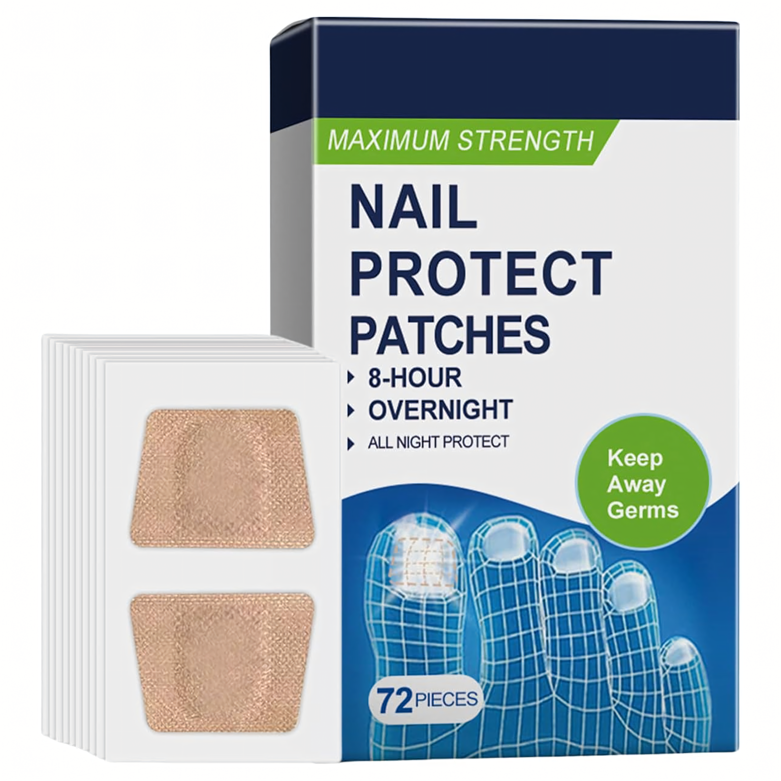 Plastry Naklejki Przeciw Grzybicy Paznokci na Grzybicę do Pielegnacji 72szt