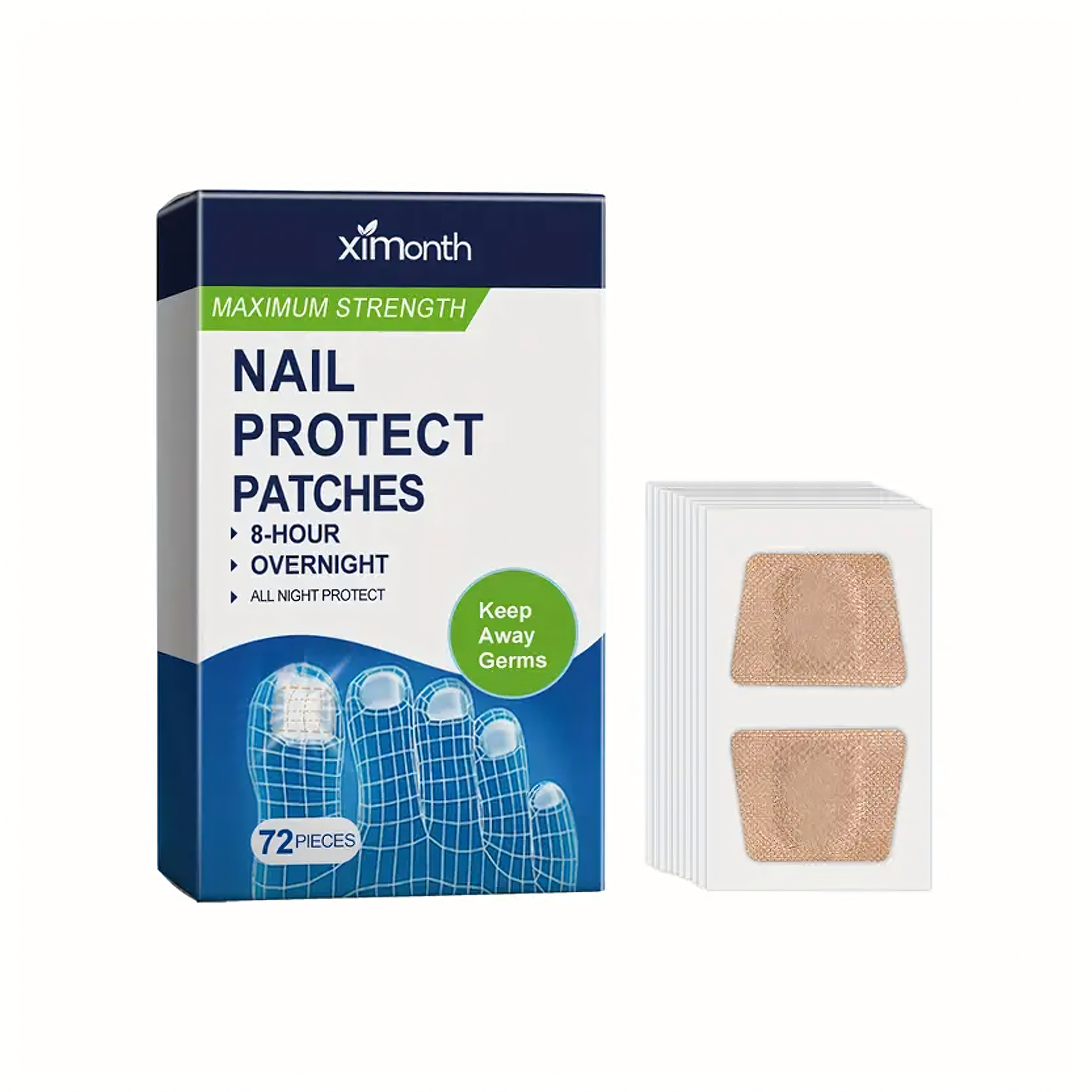 Plastry Naklejki Przeciw Grzybicy Paznokci na Grzybicę do Pielegnacji 72szt - obrazek 4