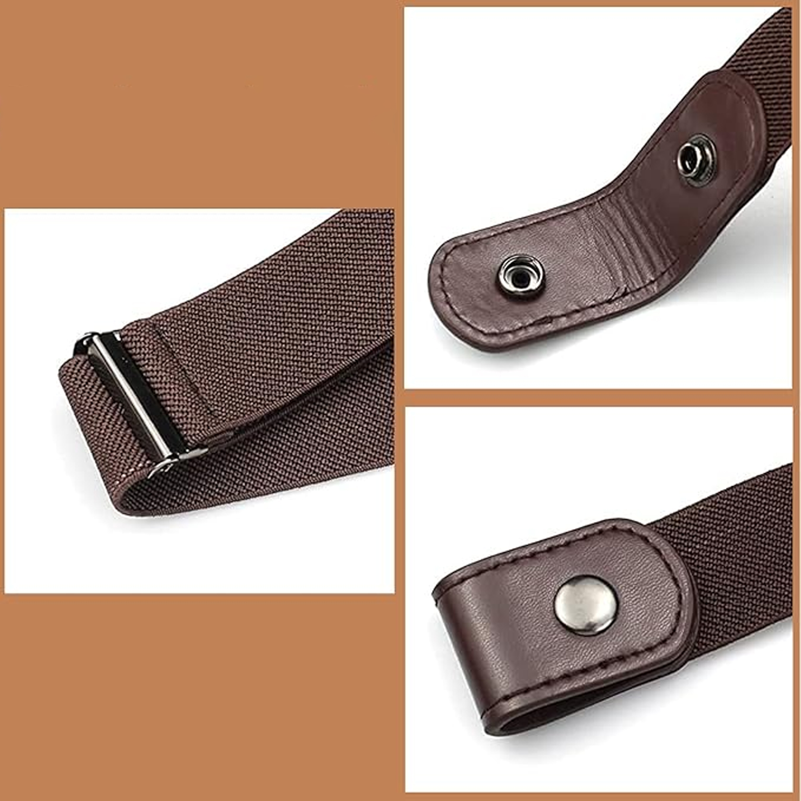 PASEK DAMSKI DO SPODNI GUMOWY ELASTYCZNY BEZ KLAMRY REGULOWANY Z REGULACJĄ - obrazek 4