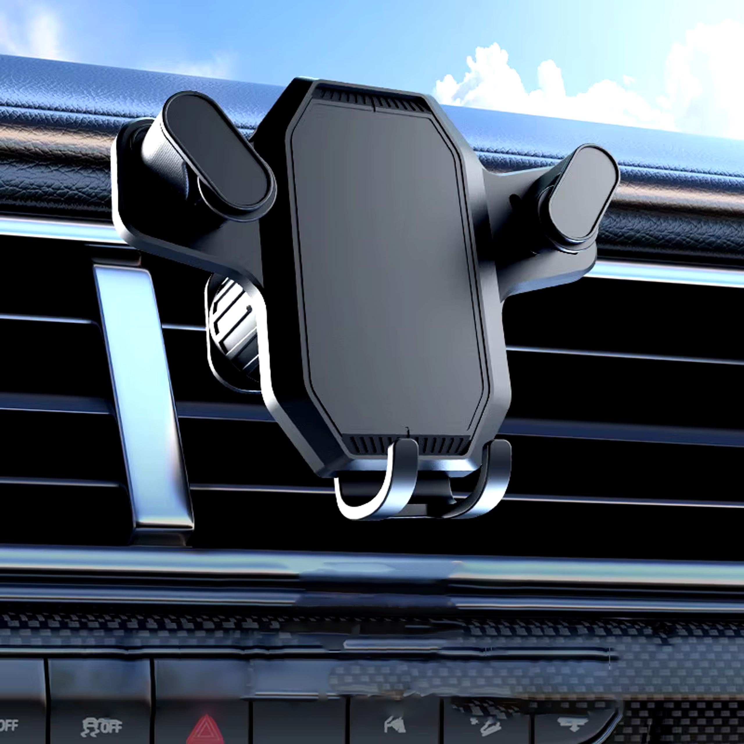 UCHWYT SAMOCHODOWY STABILNY DO KRATKI NA TELEFON KOKPIT SZYBE PEWNY ZESTAW - obrazek 10