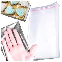 WORECZKI TOREBKI CELOFANOWE CELOFAN FOLIOWE BG OPP ZAKLEJANE 16×20 100 szt