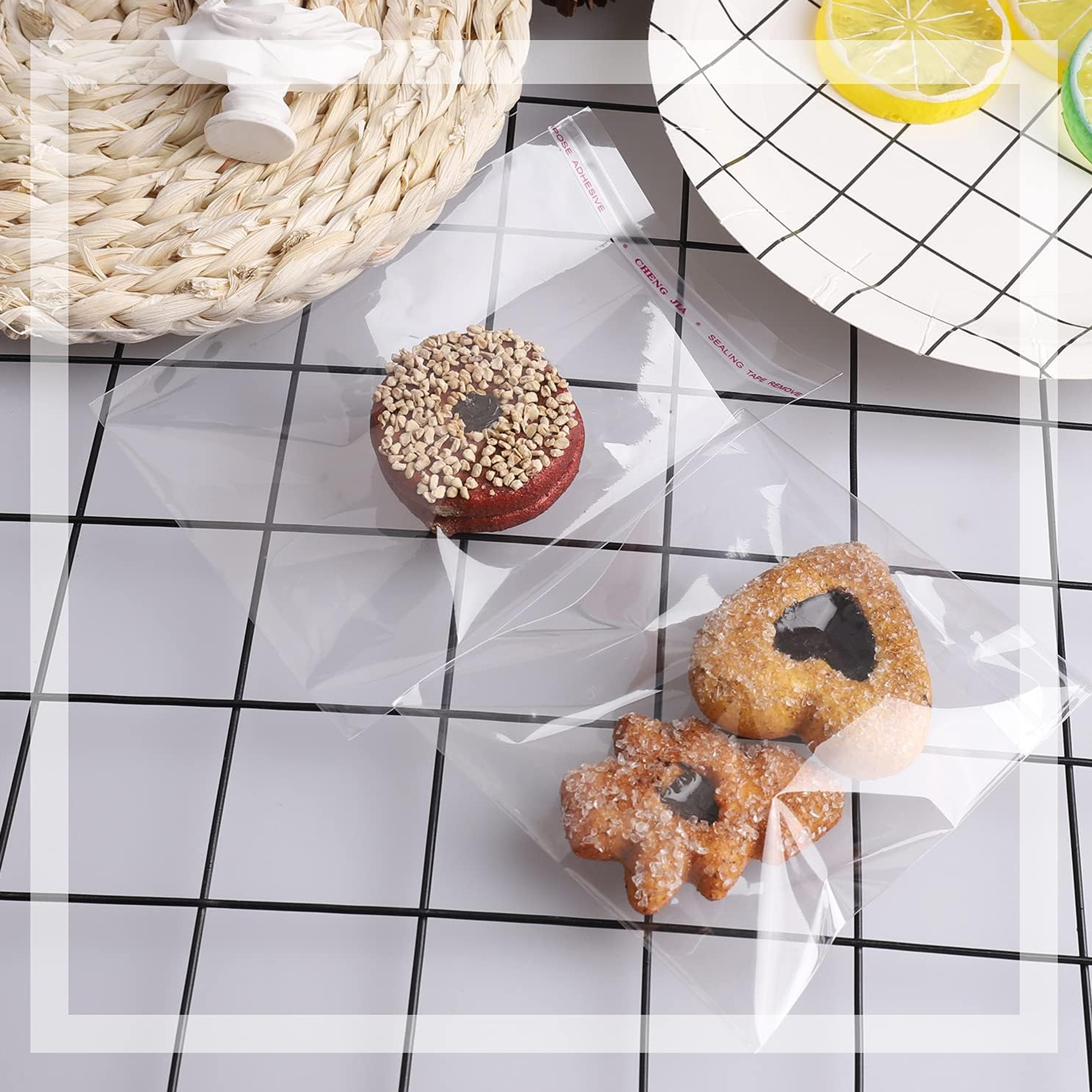 WORECZKI TOREBKI CELOFANOWE CELOFAN FOLIOWE BG OPP ZAKLEJANE 20x36 100 szt - obrazek 10