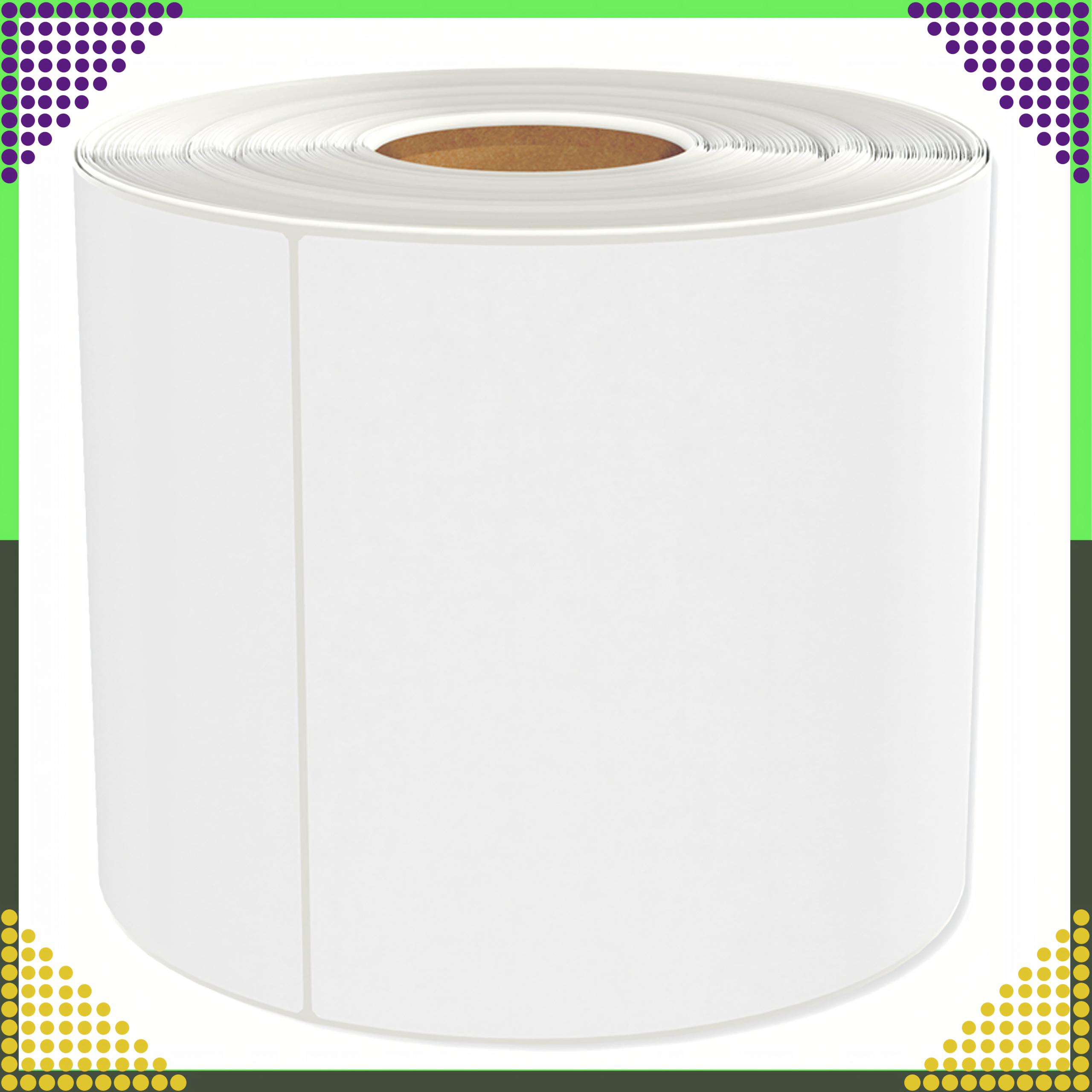 2016x Etykiety Termiczne Samoprzylepne Białe 100x150 mm 500 szt Perforacja Rolka - obrazek 2