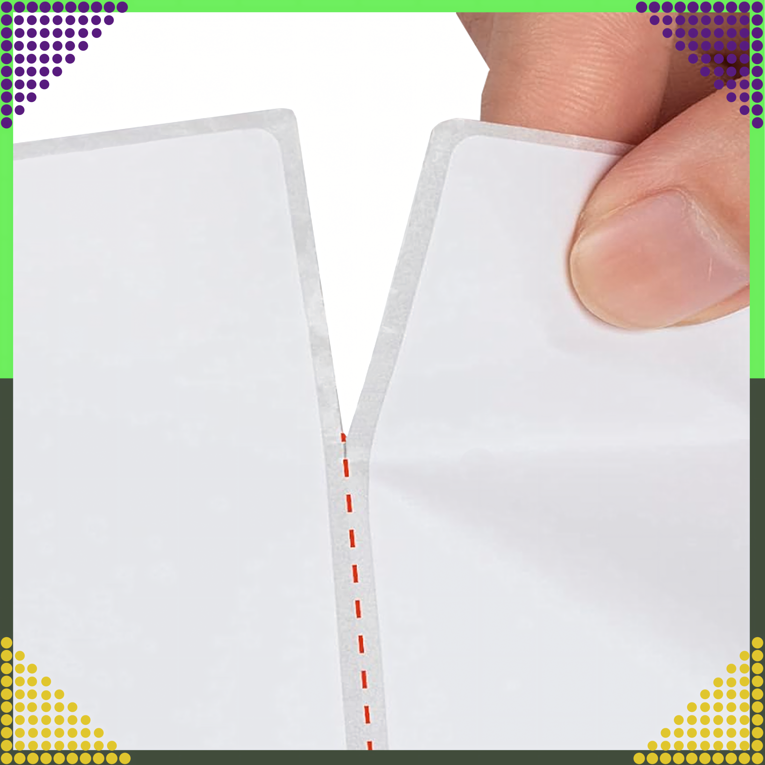 2016x Etykiety Termiczne Samoprzylepne Białe 100x150 mm 500 szt Perforacja Rolka - obrazek 5