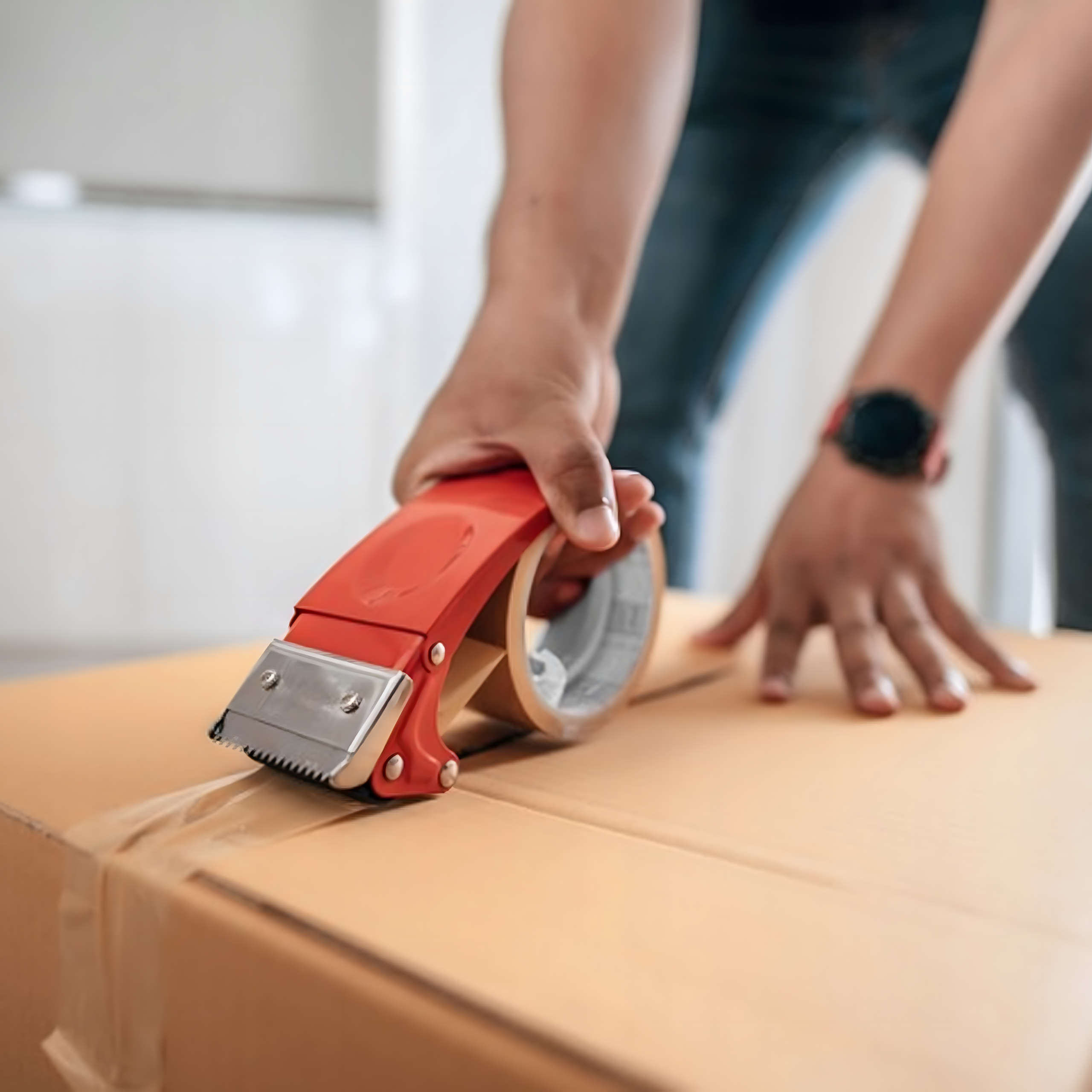 Taśma Pakowa Klejąca Super Jakość Mocna Wytrzymała Brązowa 48x100 1 szt - obrazek 7