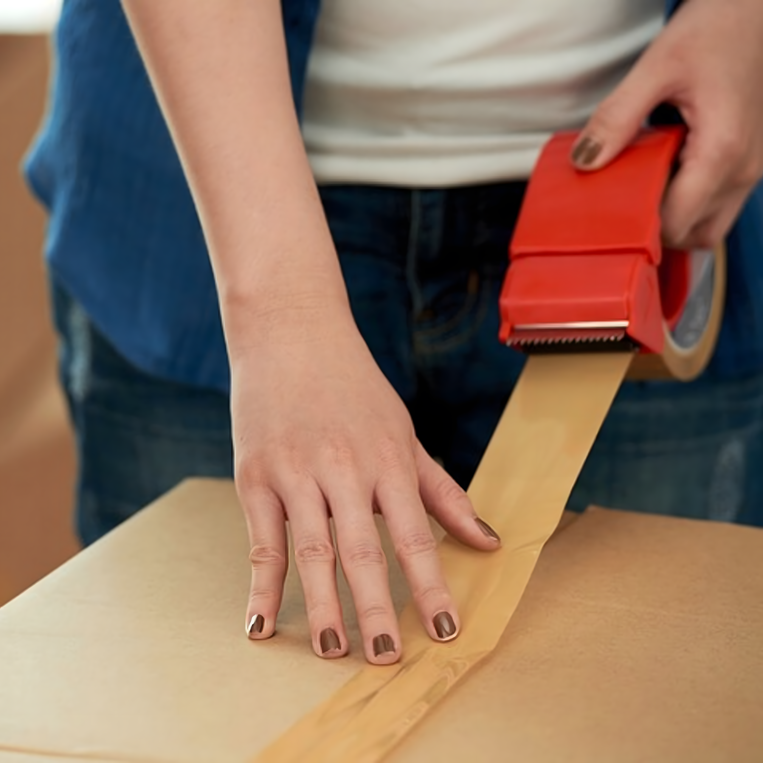 Taśma Pakowa Klejąca Super Jakość Mocna Wytrzymała Brązowa 48x100 1 szt - obrazek 8