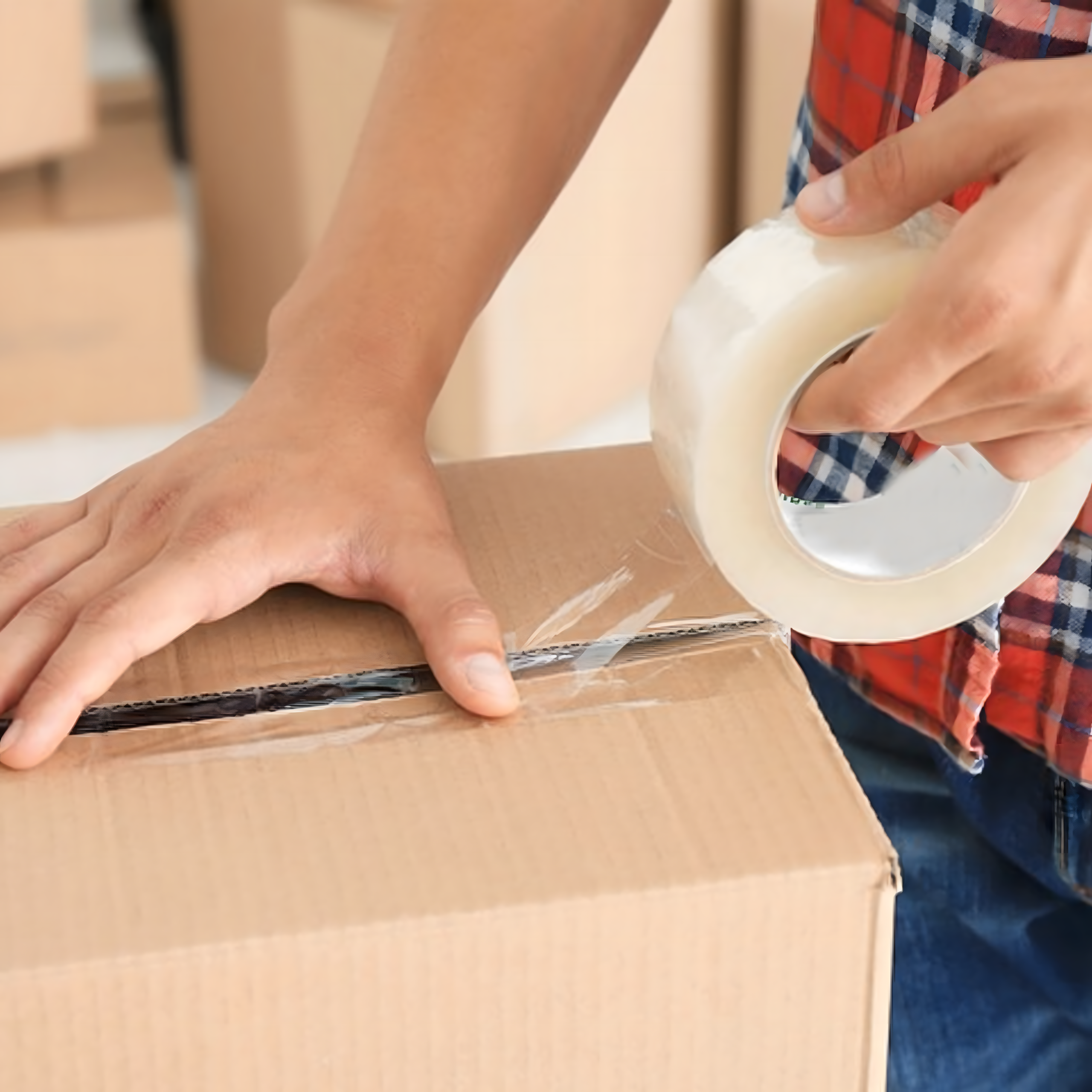 Taśma Pakowa Klejąca Super Jakość Mocna Wytrzymała Transparentna 48x100 - obrazek 7