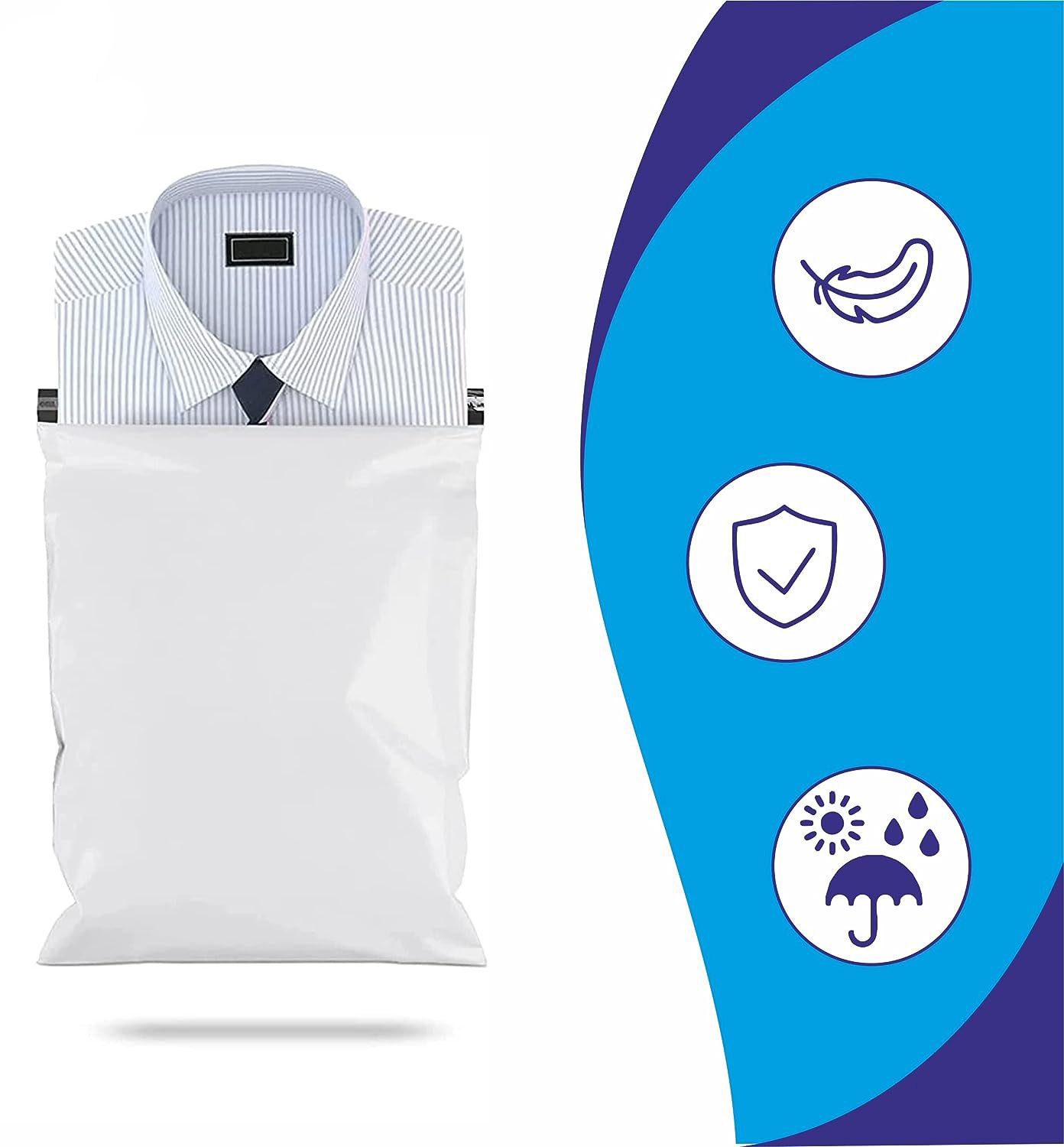 FOLIOPAKI KURIERSKIE BIAŁE B4 260X350 50 szt GRUBE - obrazek 10