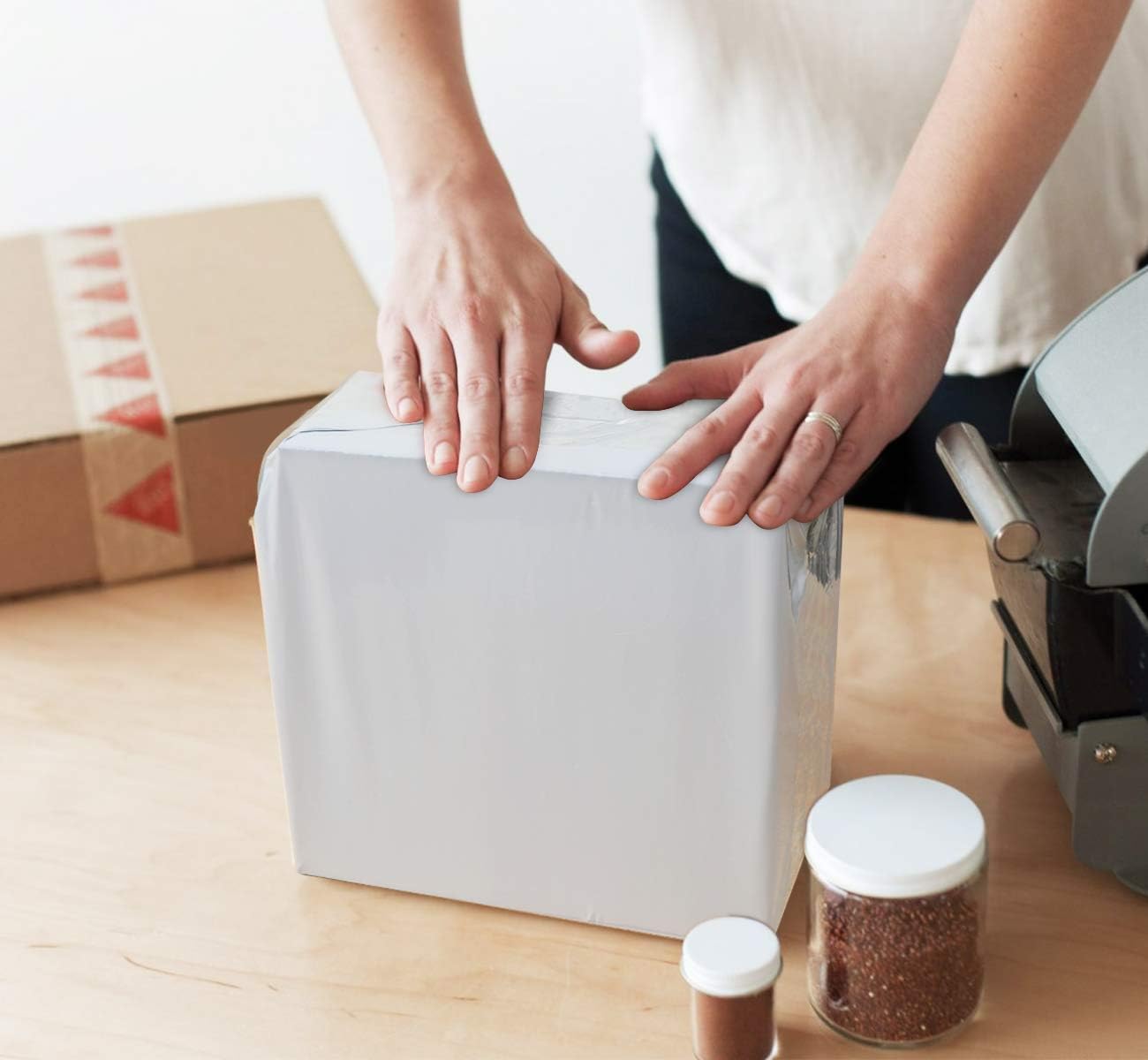 FOLIOPAKI KURIERSKIE BIAŁE 500x600 50 szt GRUBE - obrazek 11