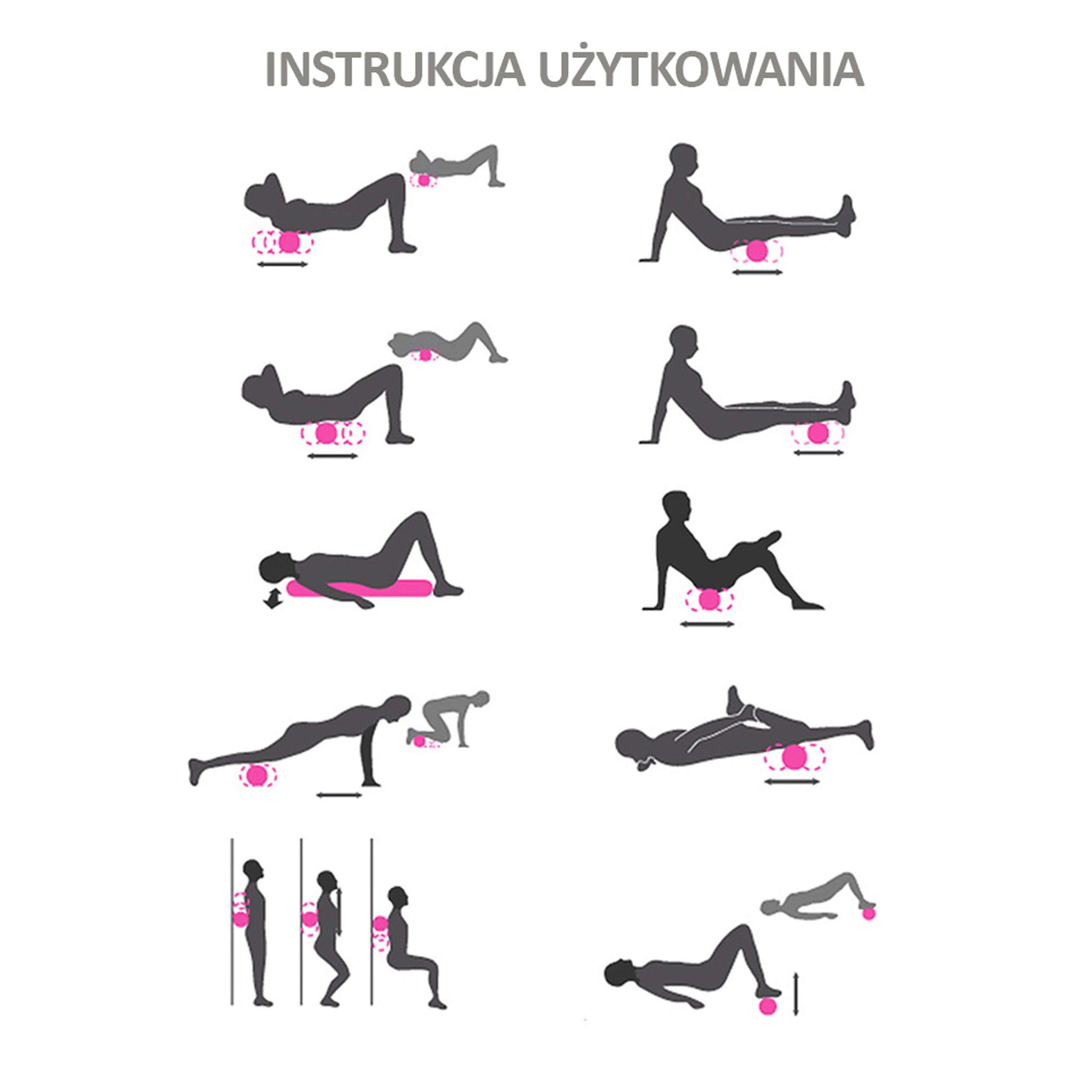 ZESTAW EPP DO MASAŻU CIAŁA MIĘŚNI WAŁEK ROLLER PIŁKA DUOBALL FITNESS - obrazek 3