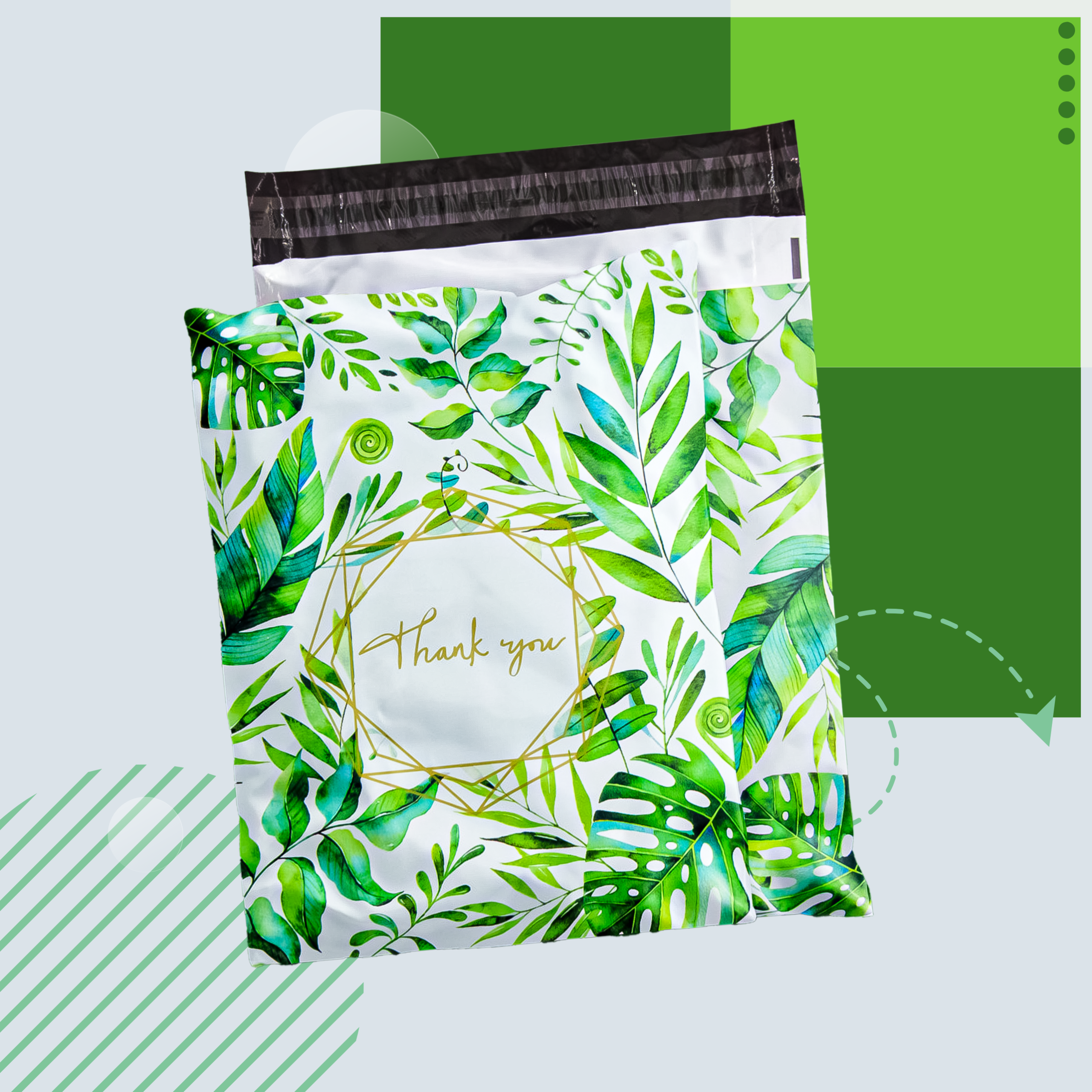 FOLIOPAKI KURIERSKIE MOCNE KOPERTY FOLIOWE 255x370 THANK YOU 50szt - obrazek 3