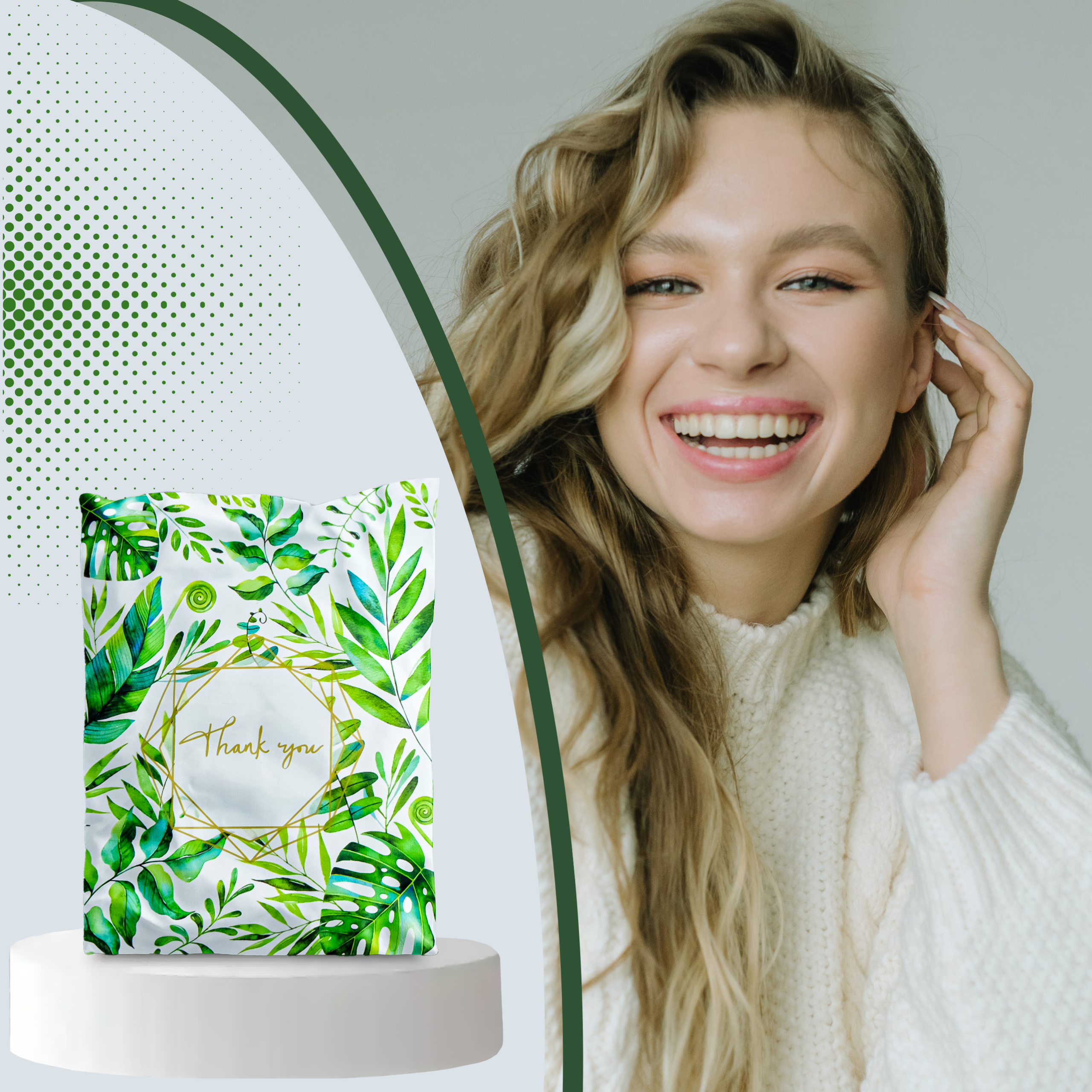 FOLIOPAKI KURIERSKIE MOCNE KOPERTY FOLIOWE 255x370 THANK YOU 50szt - obrazek 6