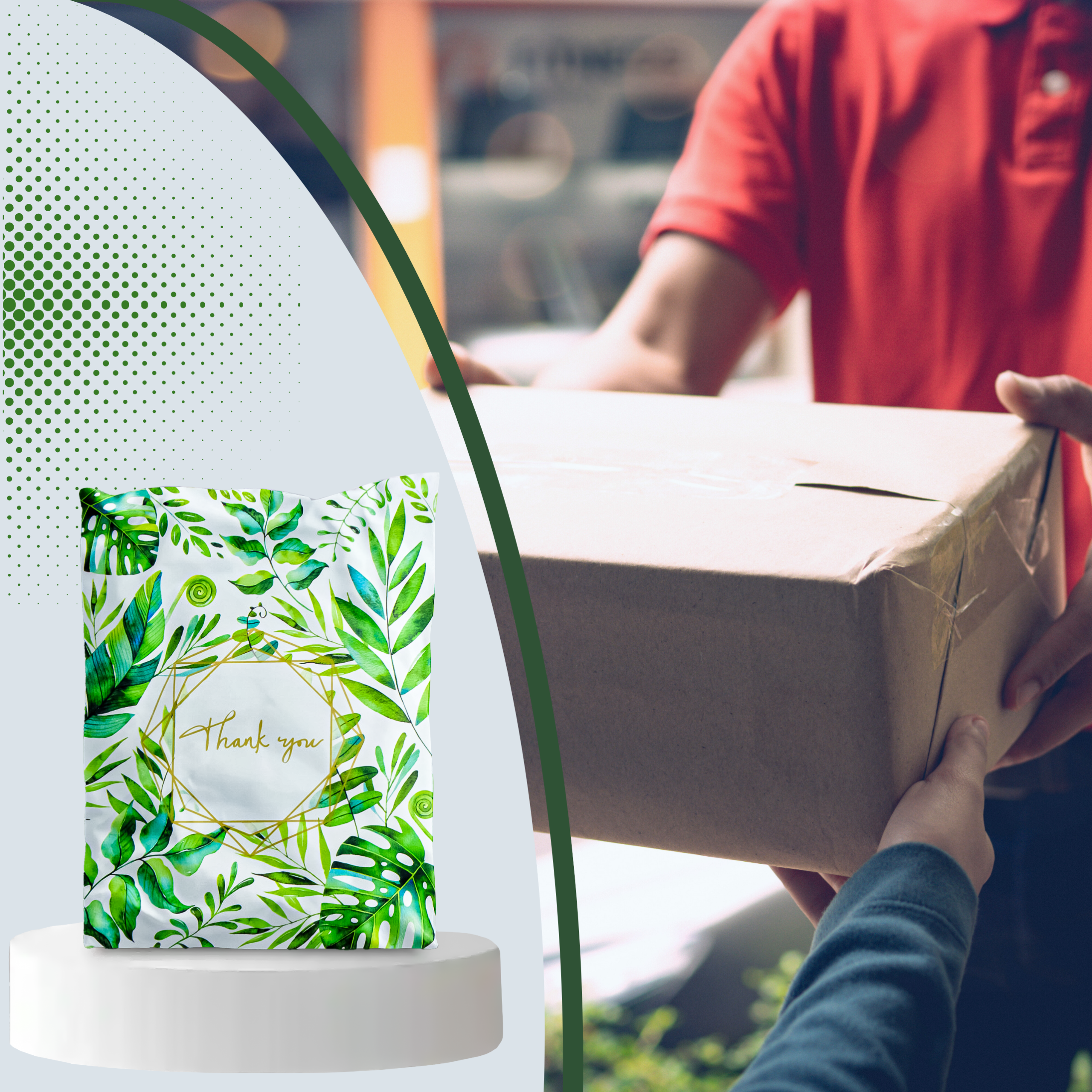 FOLIOPAKI KURIERSKIE MOCNE KOPERTY FOLIOWE 255x370 THANK YOU 50szt - obrazek 7