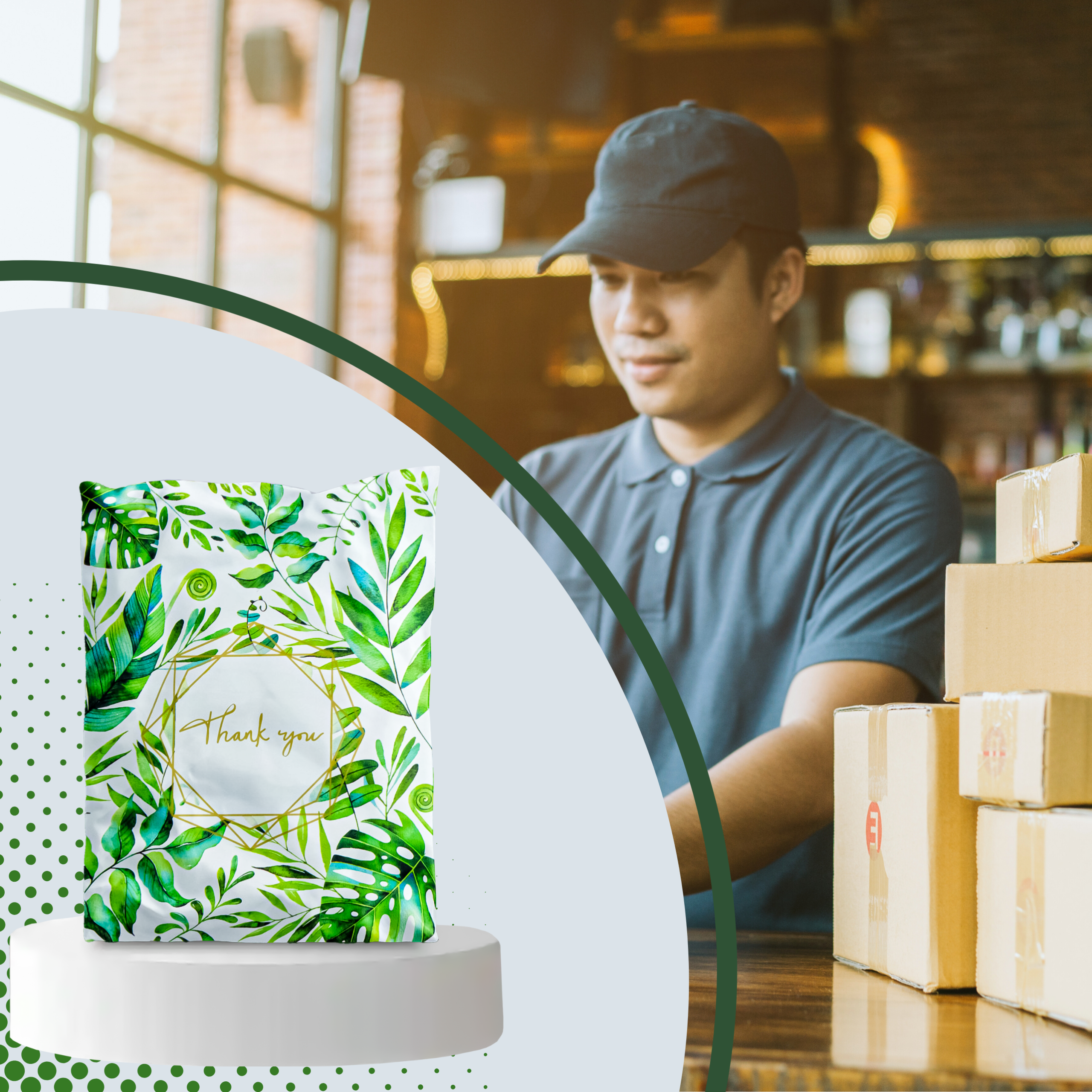 FOLIOPAKI KURIERSKIE MOCNE KOPERTY FOLIOWE 255x370 THANK YOU 50szt - obrazek 9