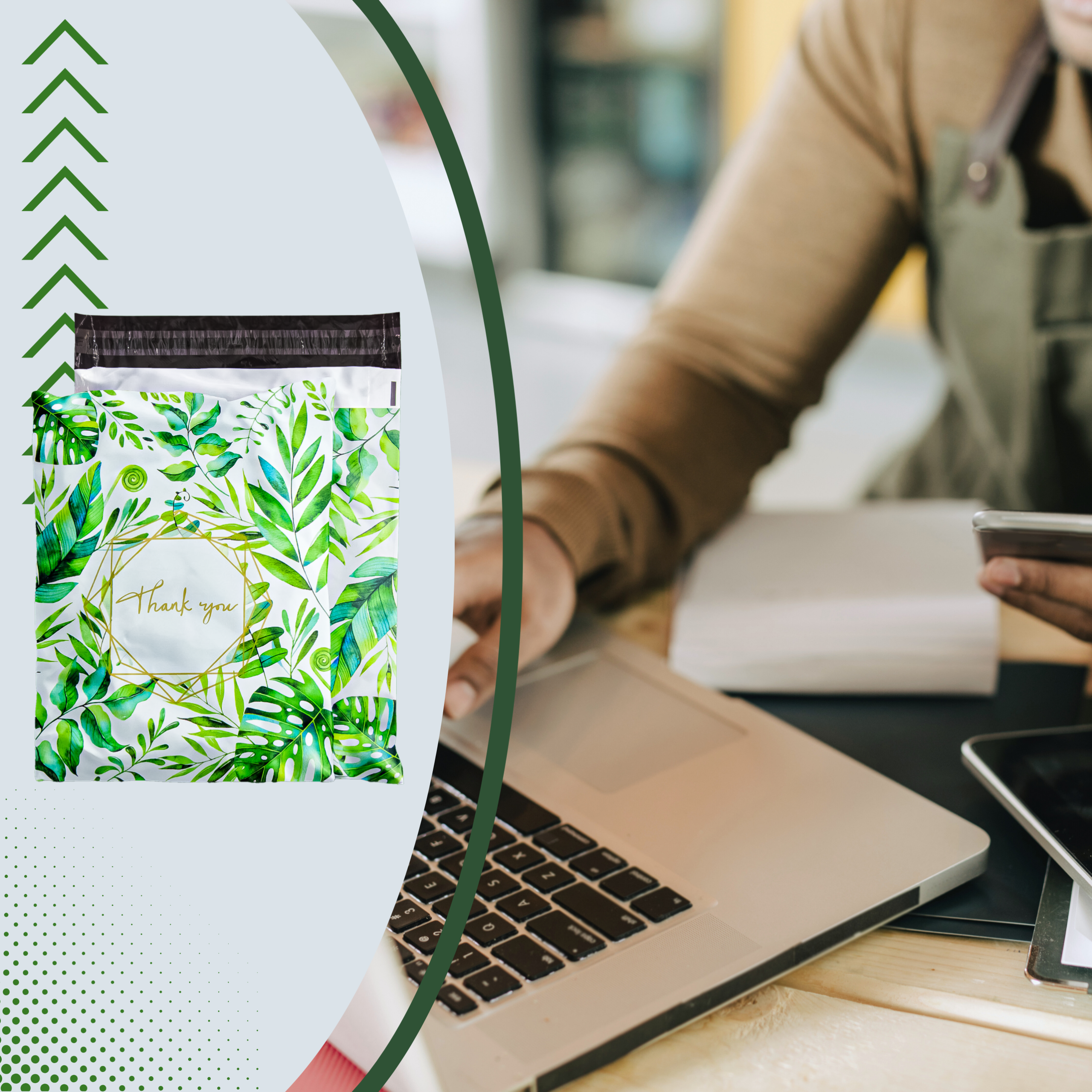 FOLIOPAKI KURIERSKIE MOCNE KOPERTY FOLIOWE 255x370 THANK YOU 50szt - obrazek 11