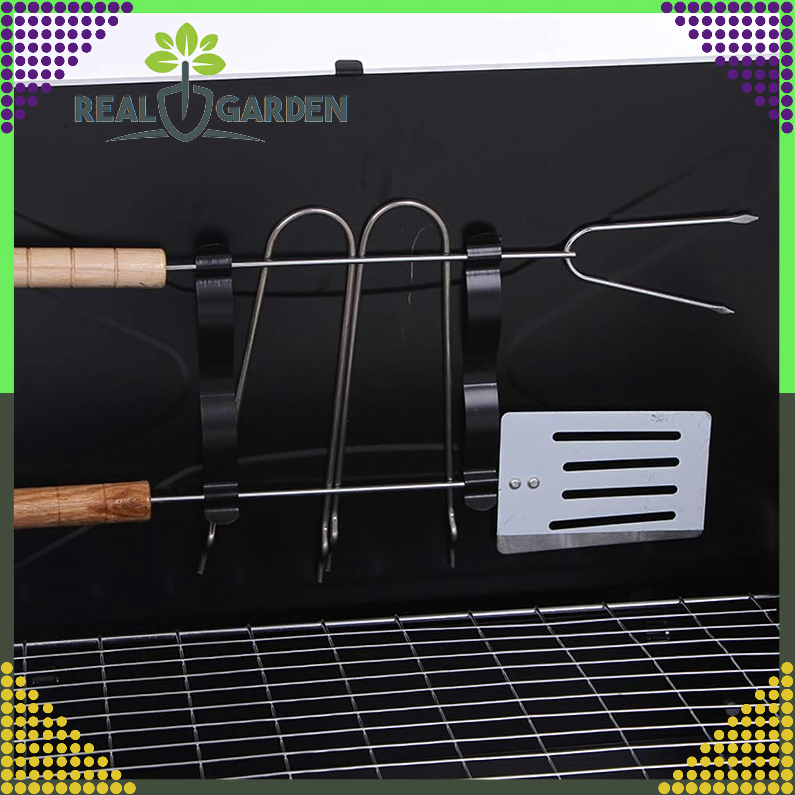 Grill Ogrodowy Turystyczny Składany Przenośny Walizka Kemping + Sztućce - obrazek 5