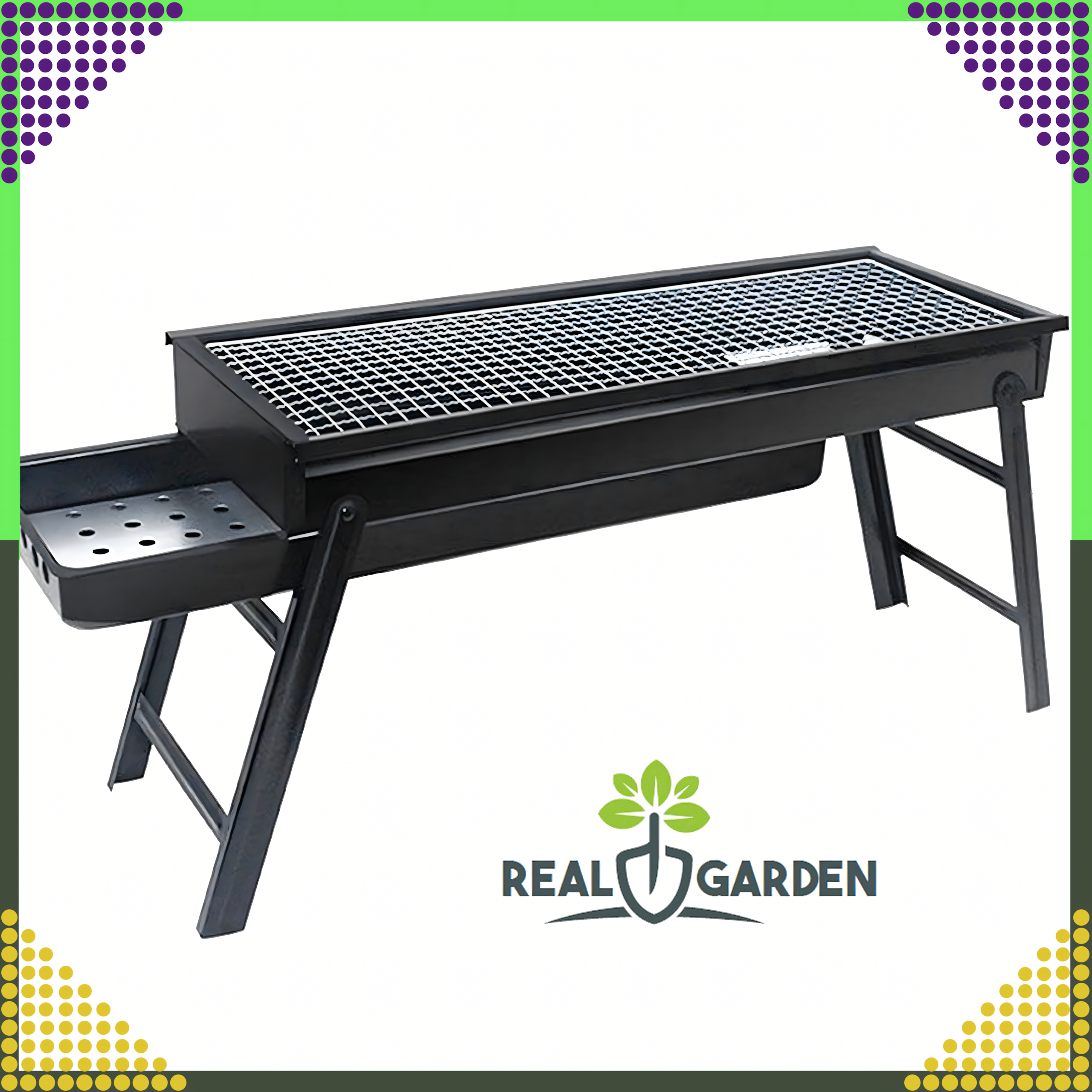 Grill Węglowy Turystyczny Składany Przenośny Ogrodowy Duży Kemping Solidny