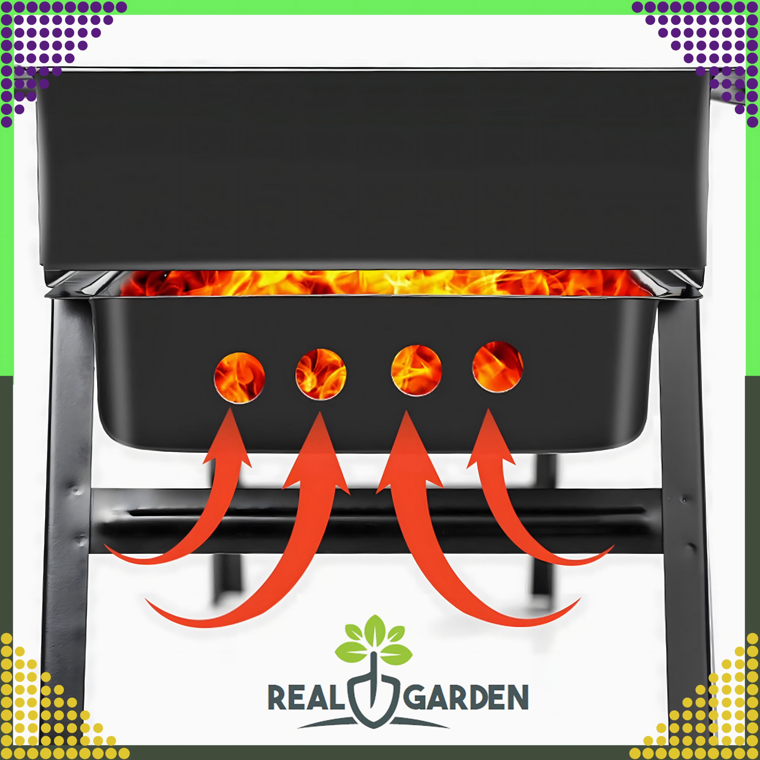 Grill Węglowy Turystyczny Składany Przenośny Ogrodowy Duży Kemping Solidny - obrazek 9