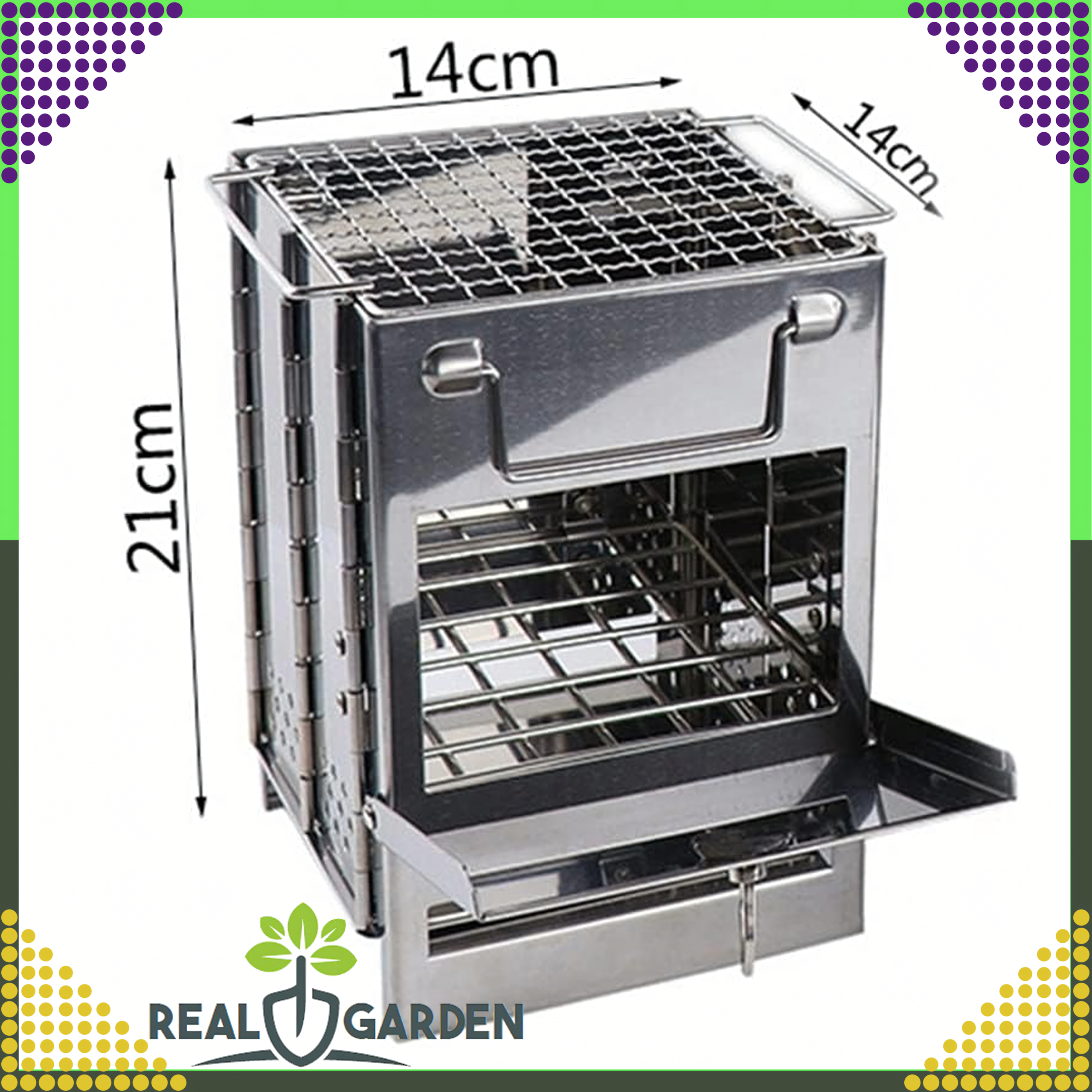 Kuchenka Survivalowa Piec Rakietowy Turystyczny Ogrodowy Przenośny Składany - obrazek 3