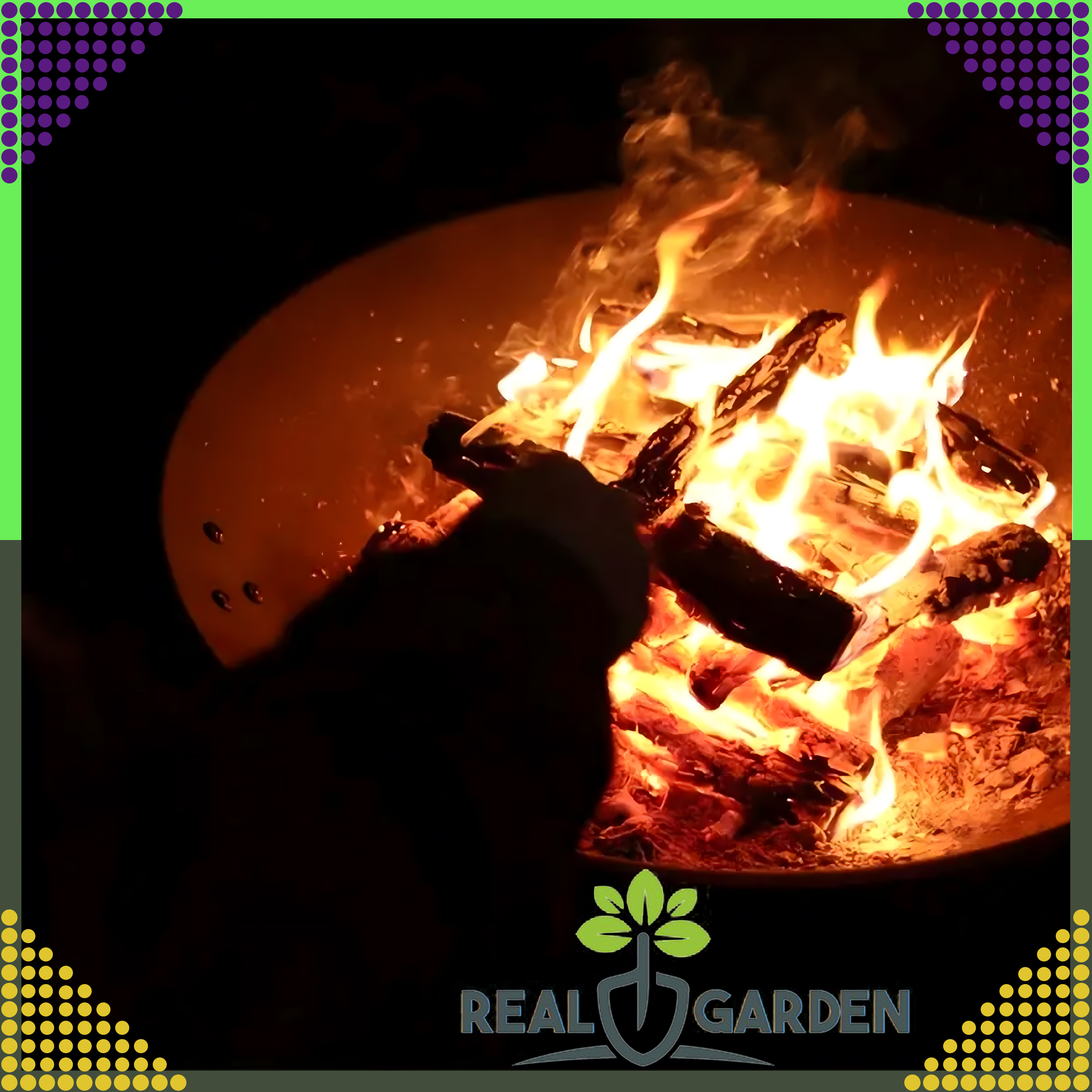 Palenisko Ogrodowe do Ogniska Brilla Kociołka Stalowe Czarne Duże 55 cm - obrazek 10