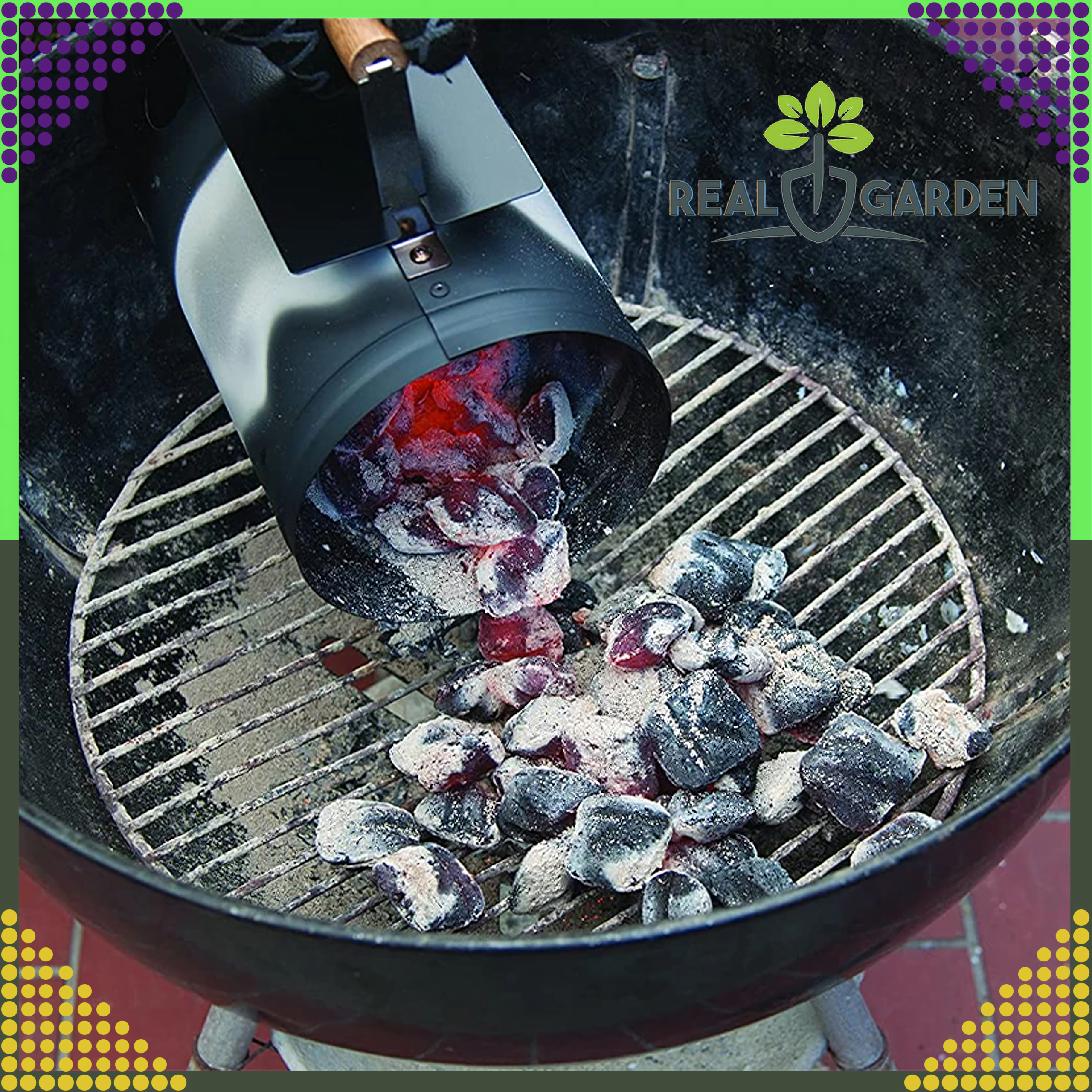 Komin do Rozpalania Grilla Pieca Ogniska Zapalarka Węgla Brykietu Duży - obrazek 7