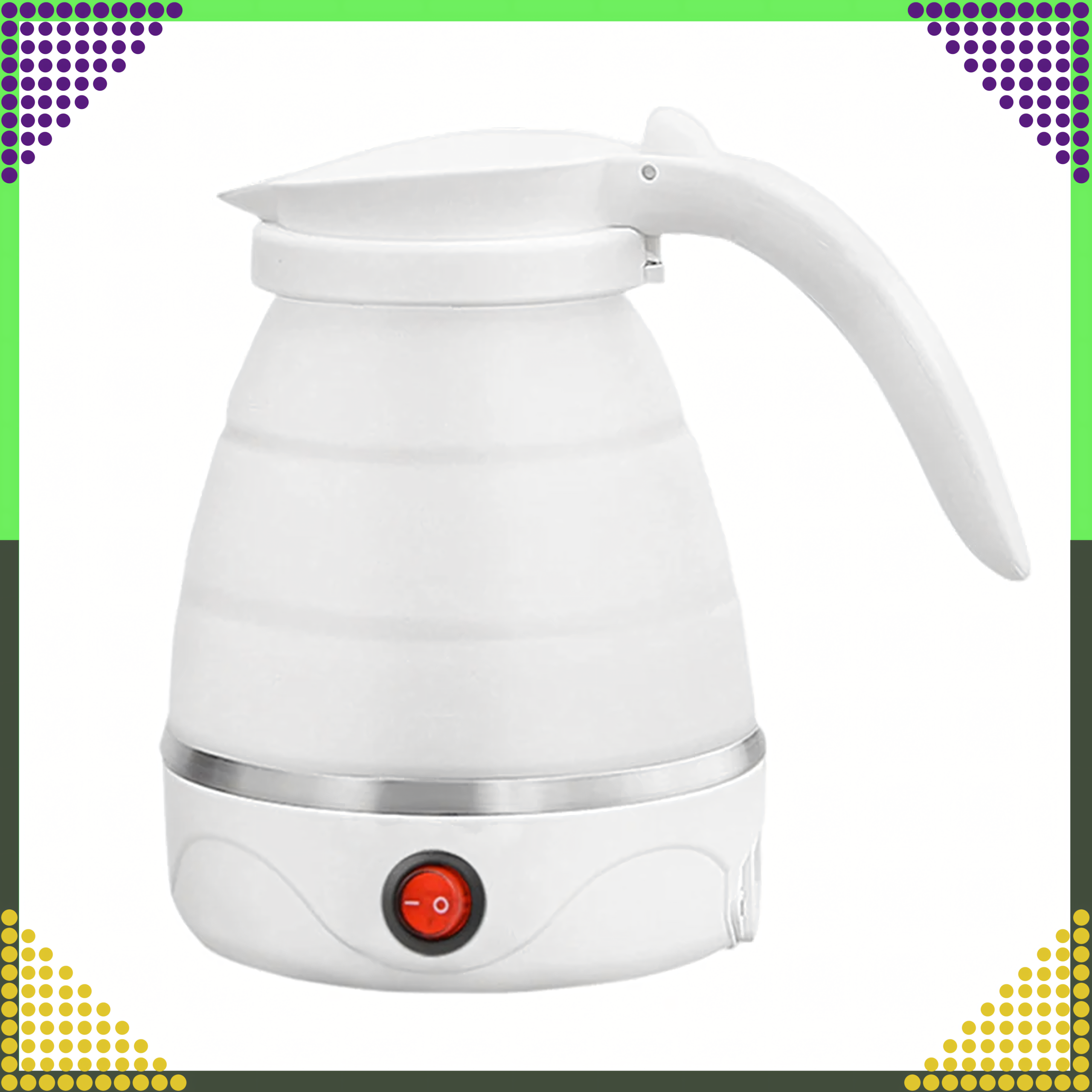 Czajnik Turystyczny Elektryczny 600ml 600W Składany Podróżny Przenośny - obrazek 11