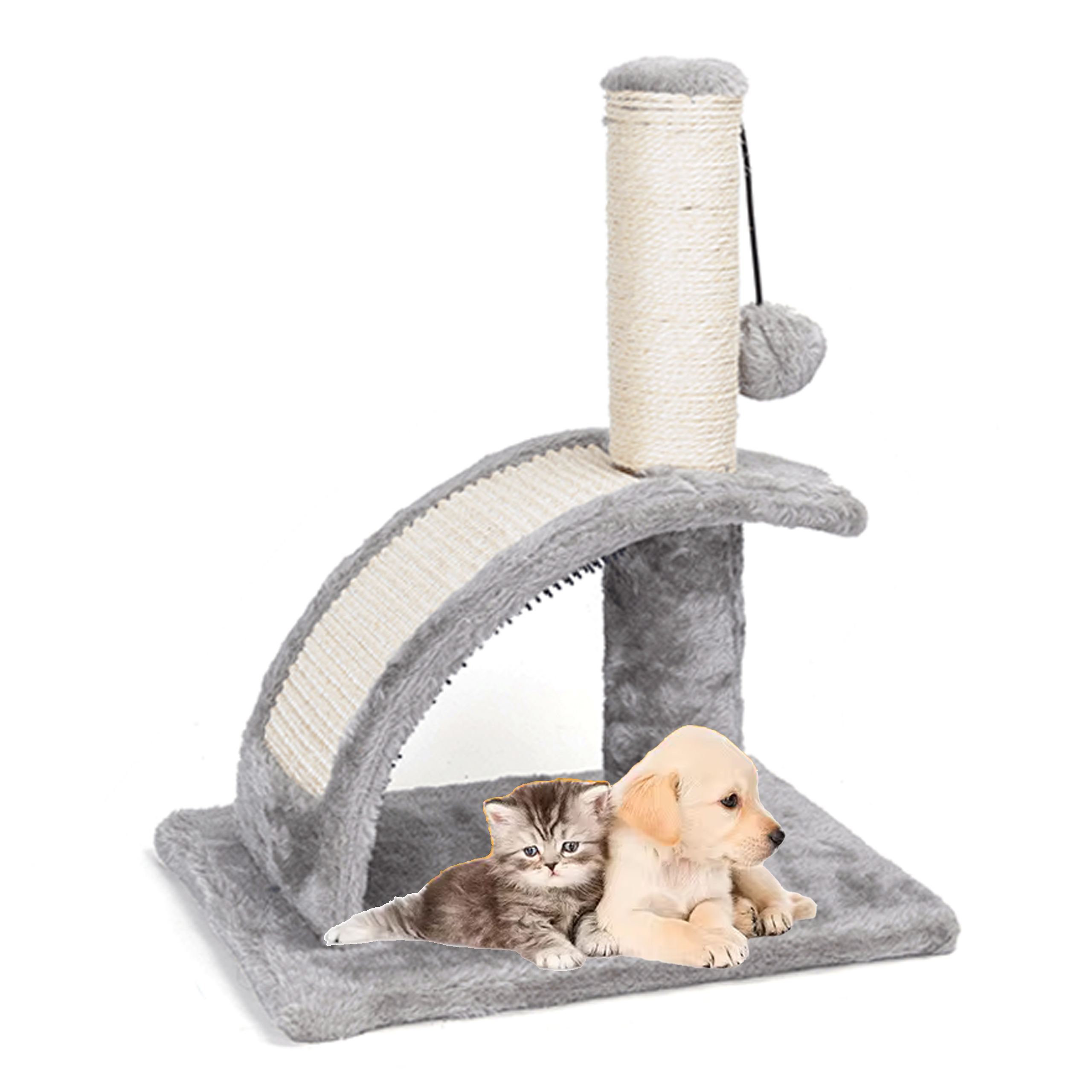 Drapak dla Kota Kotów Kociąt Legowisko Słupek do Drapania Zabawka Piłeczka - obrazek 3