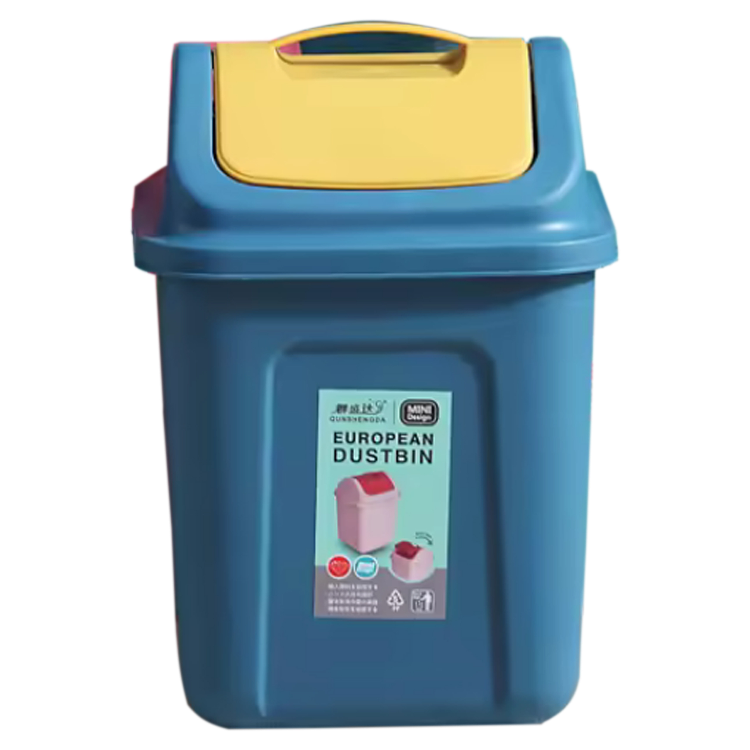 KOSZ POJEMNIK NA ŚMIECI ODPADY DO SEGREGACJI ODPADÓW PLASTIKOWY UCHYLNY