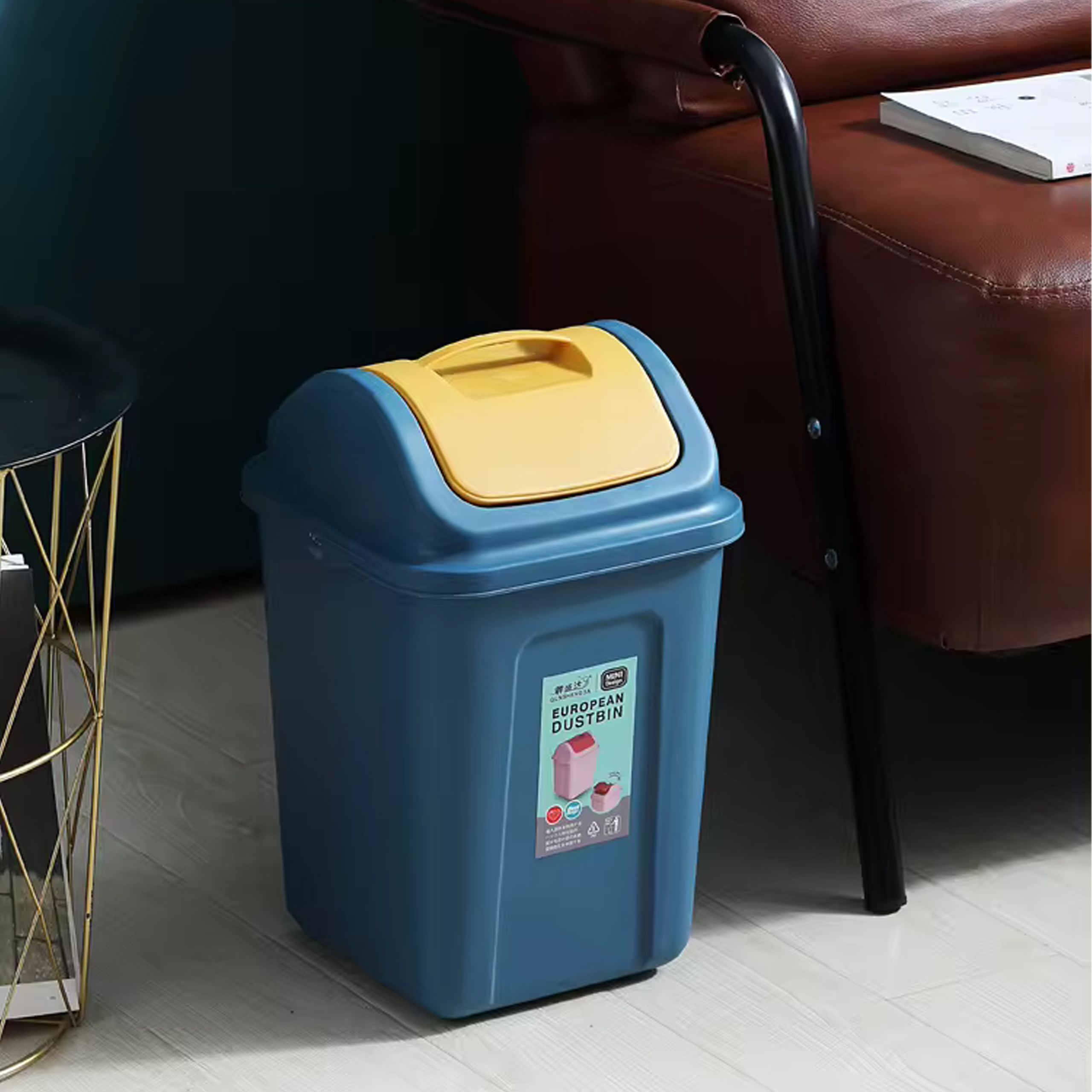 KOSZ POJEMNIK NA ŚMIECI ODPADY DO SEGREGACJI ODPADÓW PLASTIKOWY UCHYLNY - obrazek 3