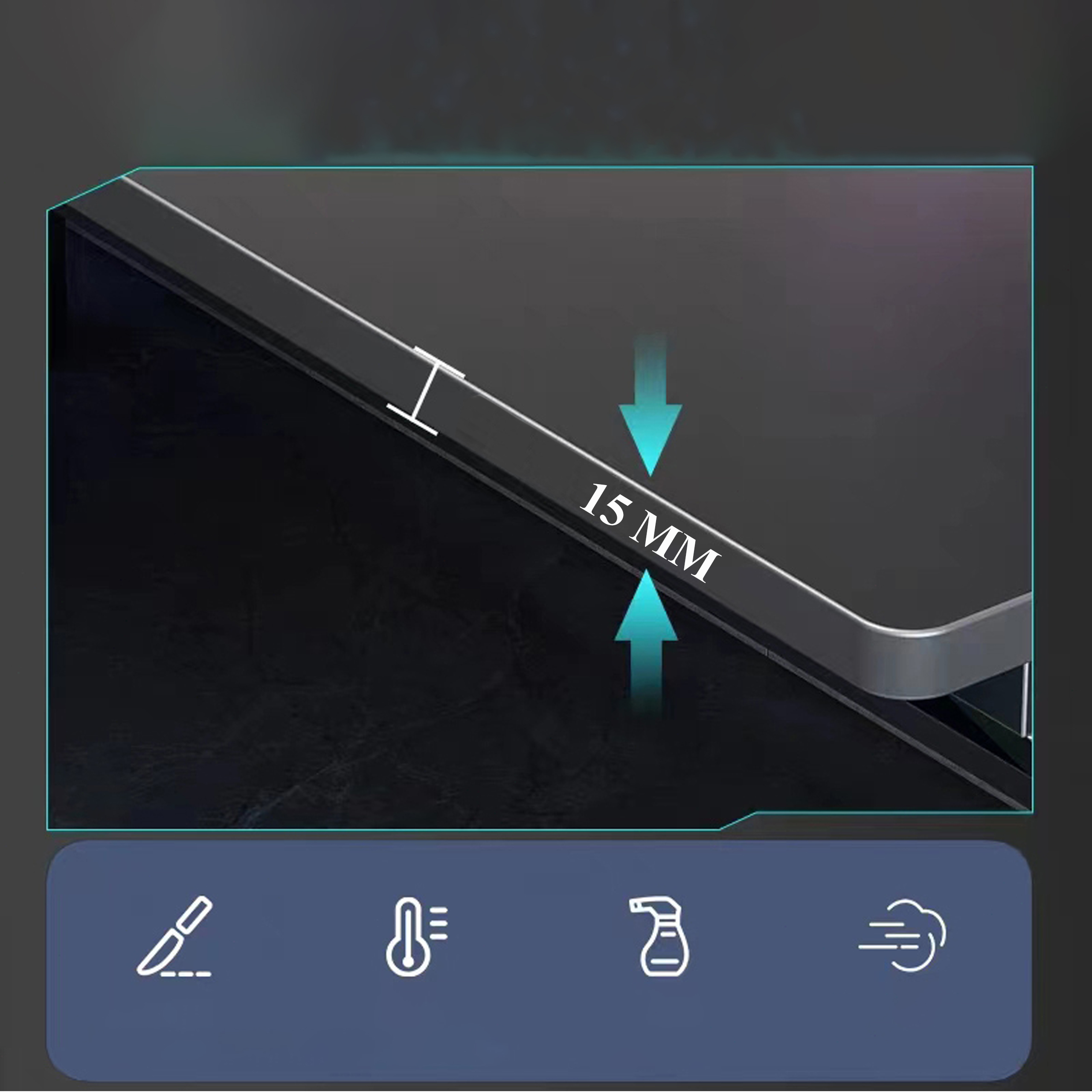 18 x Biurko Komputerowe Stół Gamingowy dla Gracza Komputerowe Duże Stabilne - obrazek 5
