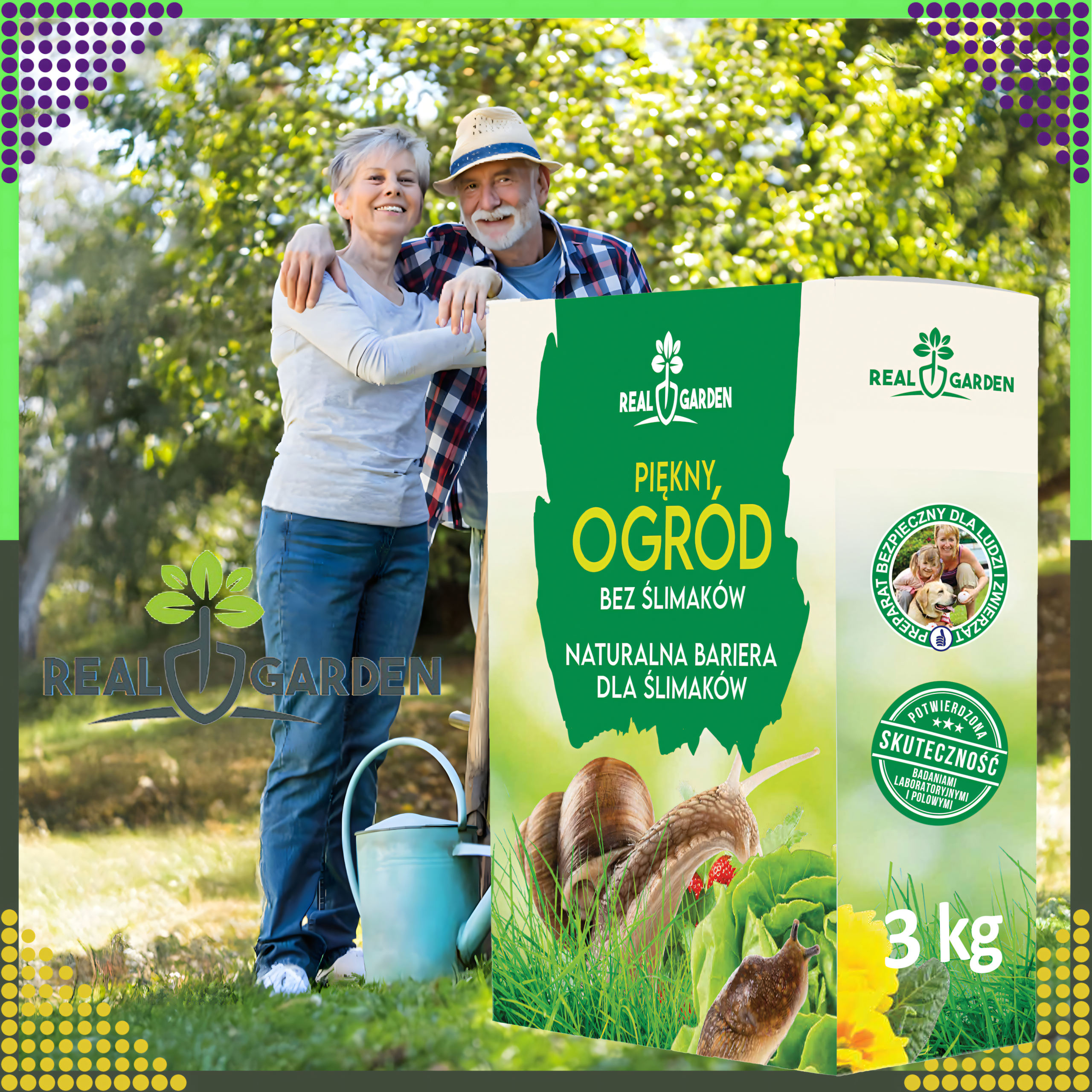 Środek Preparat Odstraszacz na Ślimaki Przeciwko Ślimakom 3 kg - obrazek 5