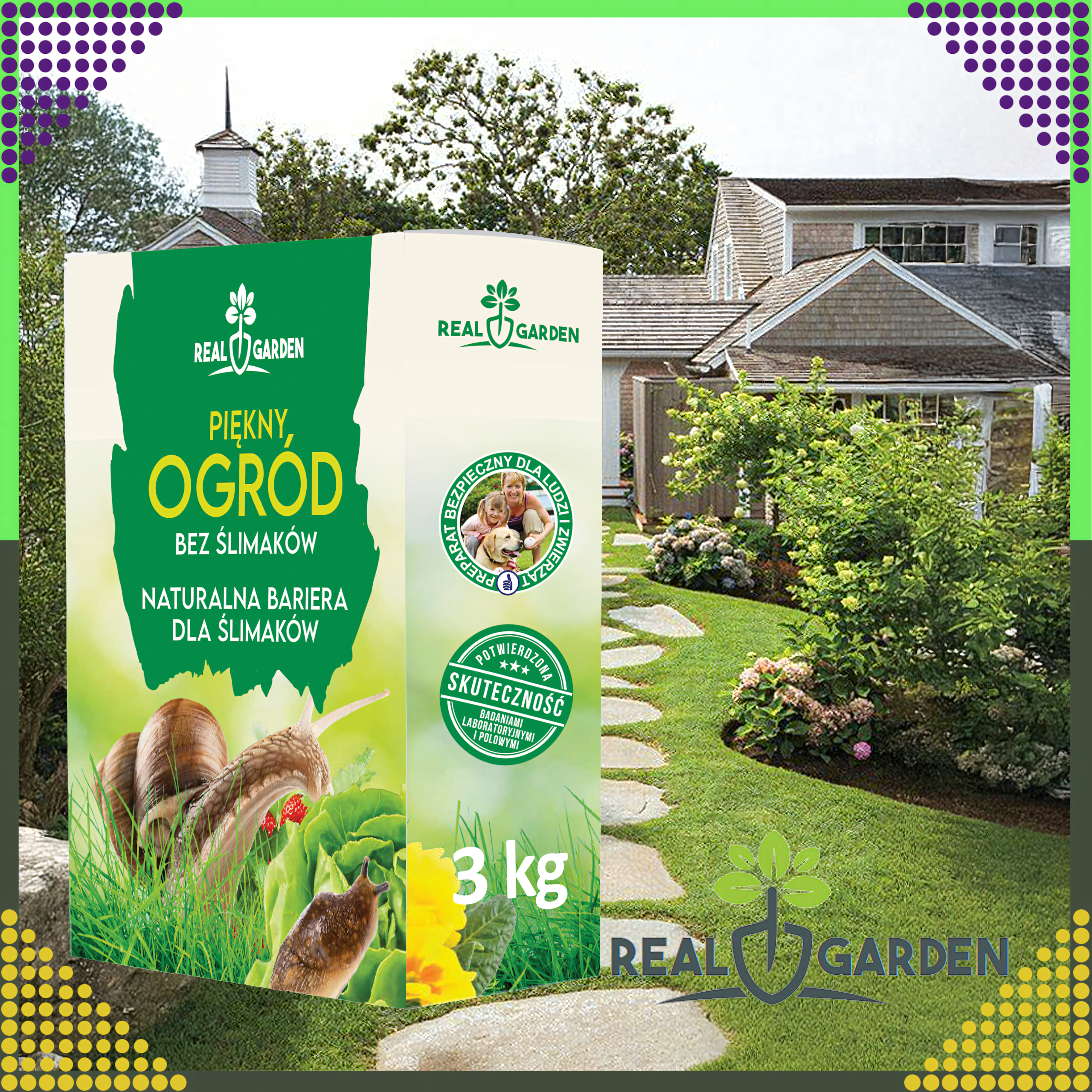 Środek Preparat Odstraszacz na Ślimaki Przeciwko Ślimakom 3 kg - obrazek 6