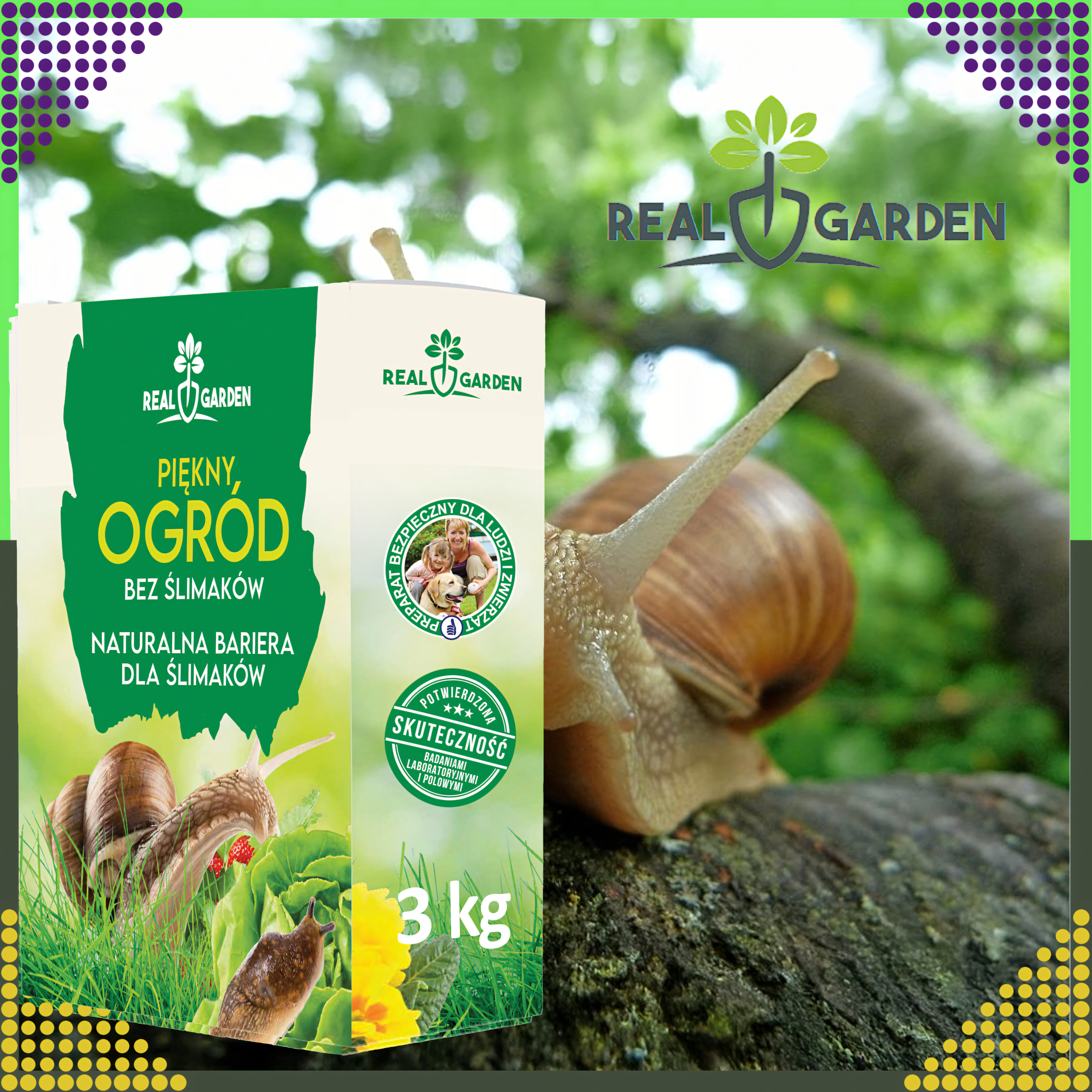 Środek Preparat Odstraszacz na Ślimaki Przeciwko Ślimakom 3 kg - obrazek 7