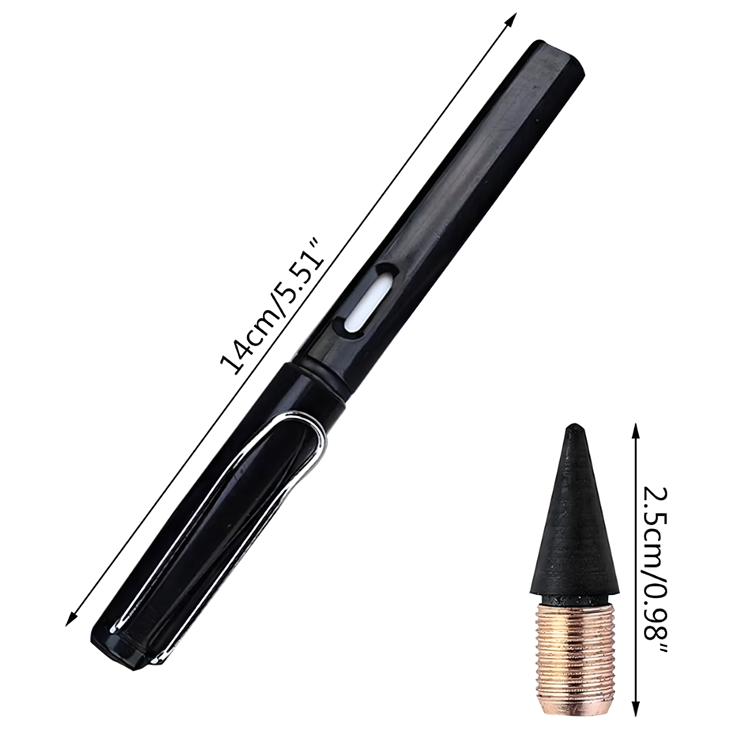 Ołówki Ołówek Wieczny Automatyczny z Gumką Magiczny Niekończący się 3 szt - obrazek 11