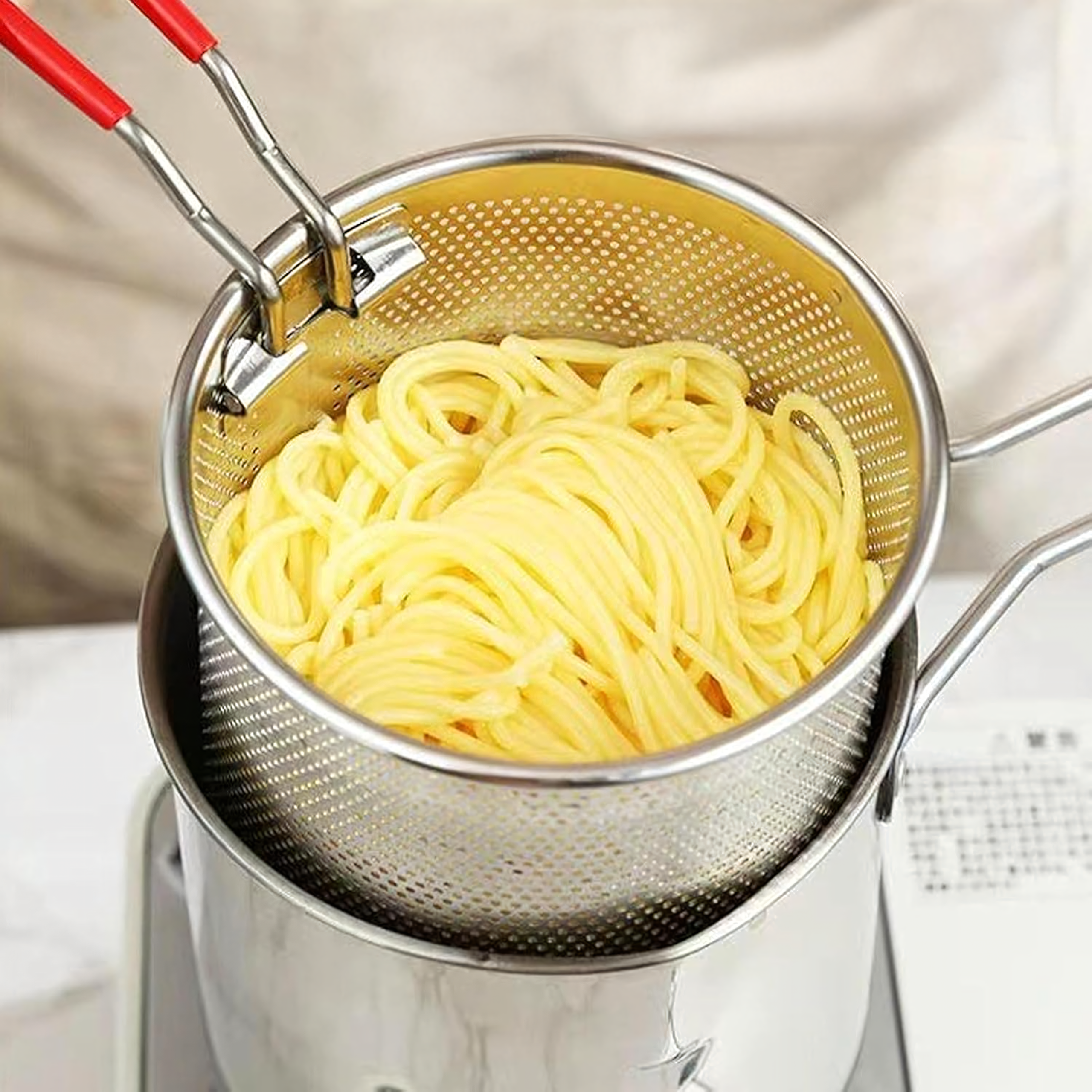 Mini Garnek z Koszem Frytkownica do Smażenia Głębokiego Frytek Uniwersalny Stal - obrazek 10