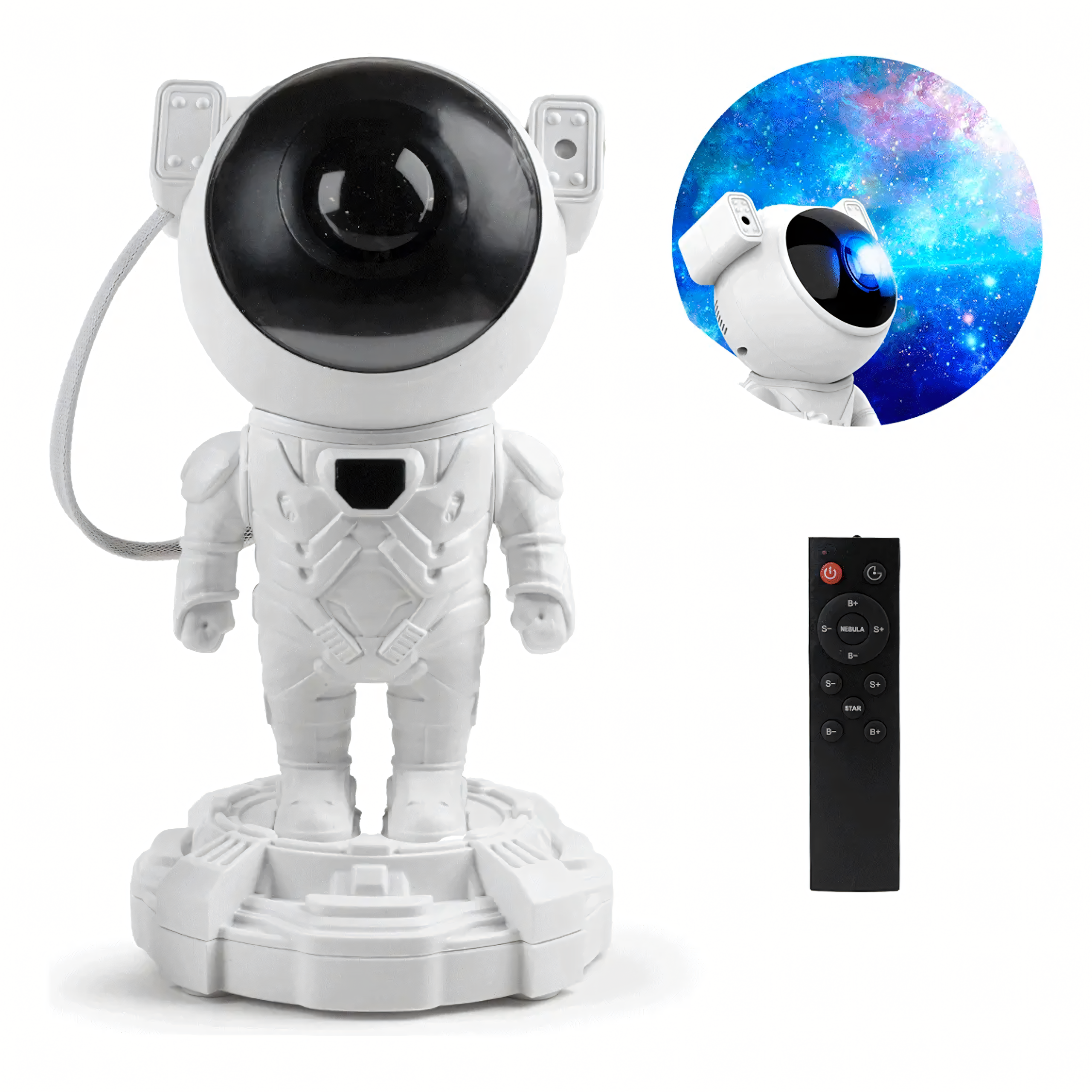 Projektor Gwiazd Astronauta Lampka Nocna Rzutnik dla dziecka Kosmos Pilot - obrazek 7