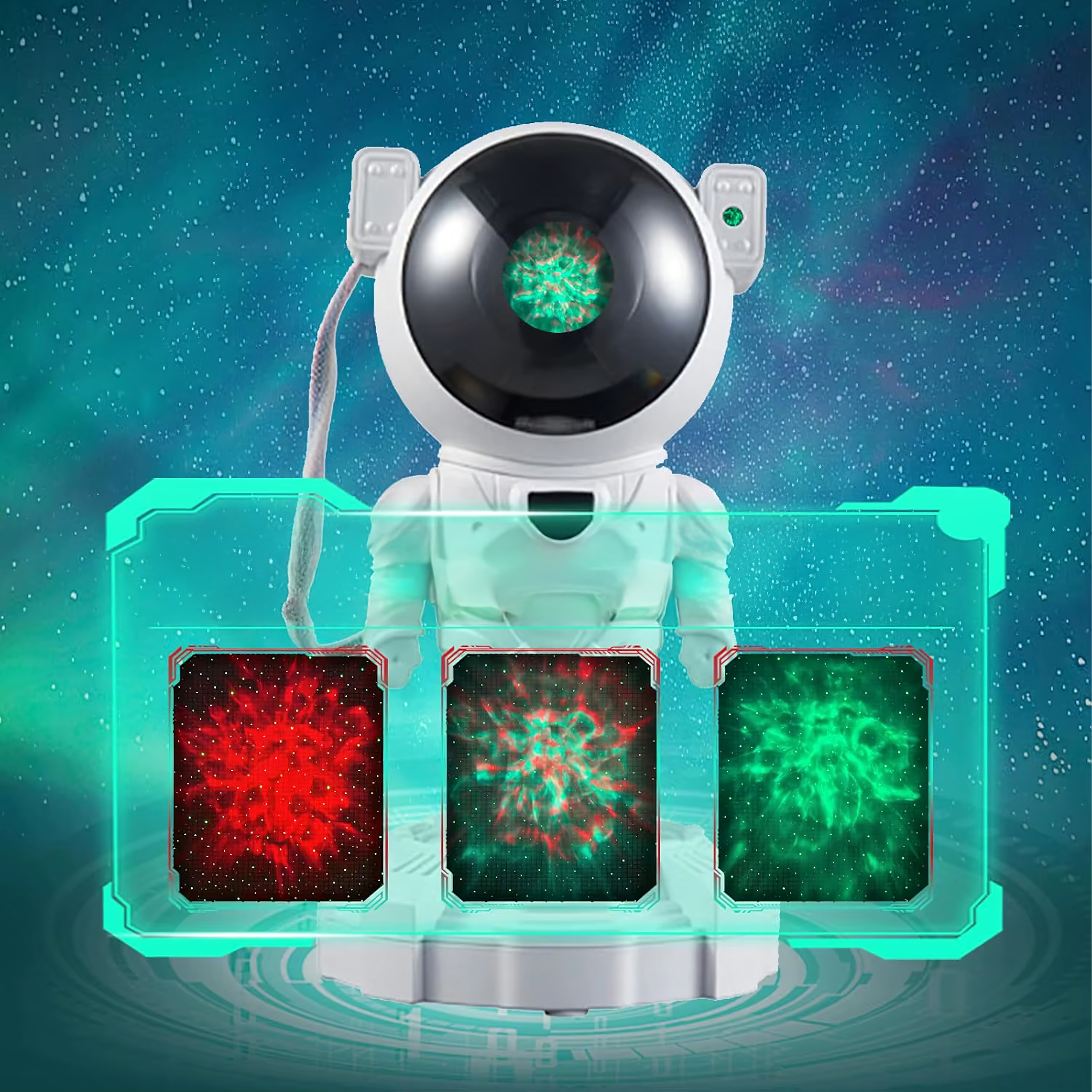 Projektor Gwiazd Astronauta Lampka Nocna Rzutnik dla dziecka Kosmos Pilot - obrazek 10