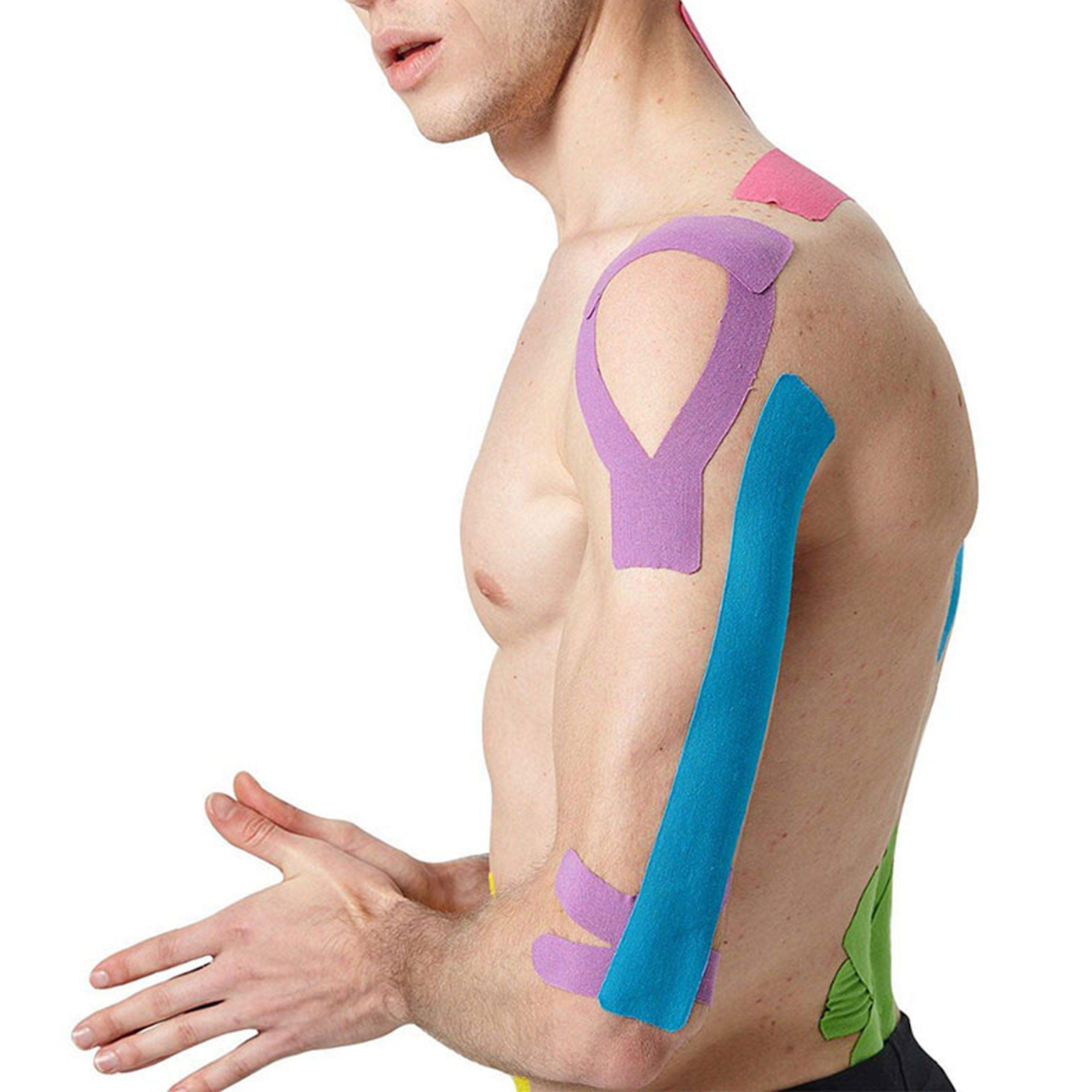Plastry Tape Tejpy Kinesio Taping Tejp Taśma Kinesio Sport Pro 5Mx5CM - obrazek 8