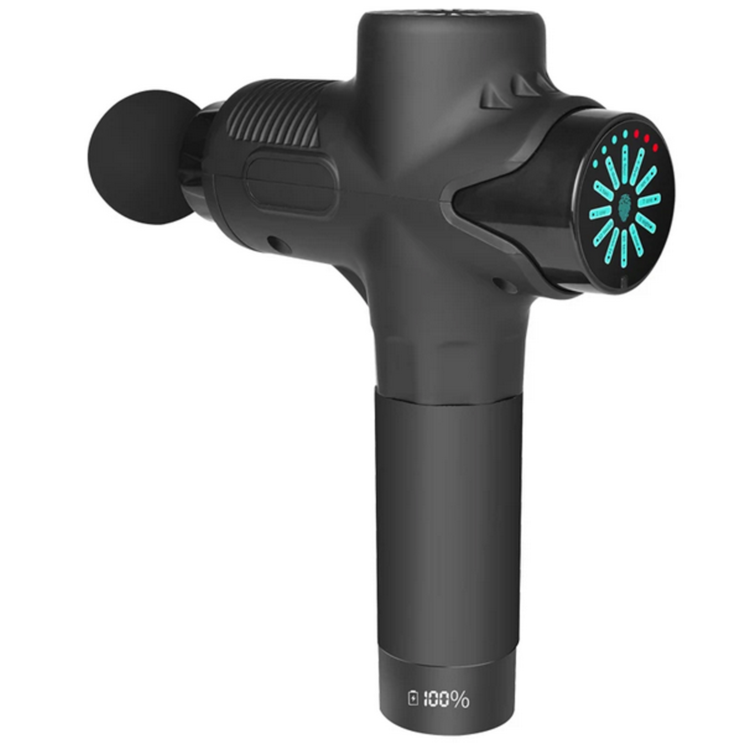 PISTOLET DO MASAŻU PLECÓW CIAŁA STÓP MASAŻER MASSAGE GUN 12 KOŃCÓWEK ZESTAW - obrazek 3