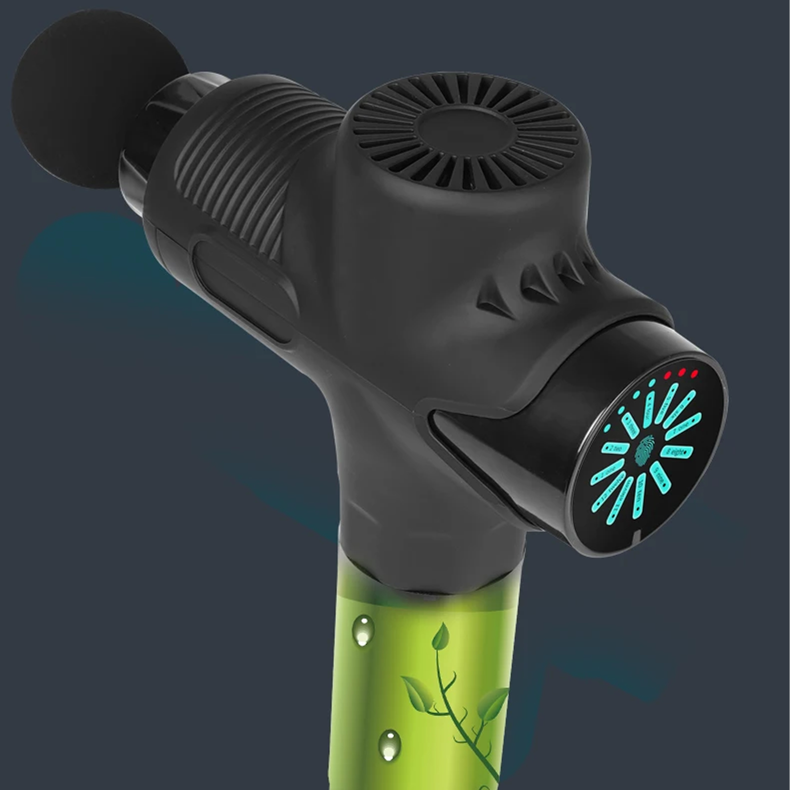 PISTOLET DO MASAŻU PLECÓW CIAŁA STÓP MASAŻER MASSAGE GUN 12 KOŃCÓWEK ZESTAW - obrazek 8