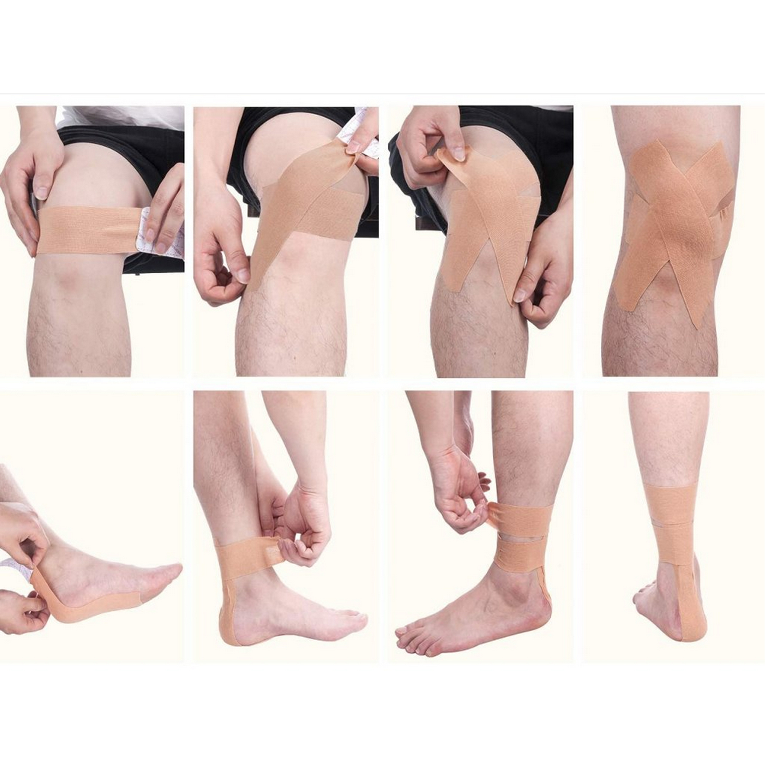 Plastry Tape Tejpy Kinesio Taping Tejp Taśma Kinesio Sport Pro 5Mx5CM - obrazek 10