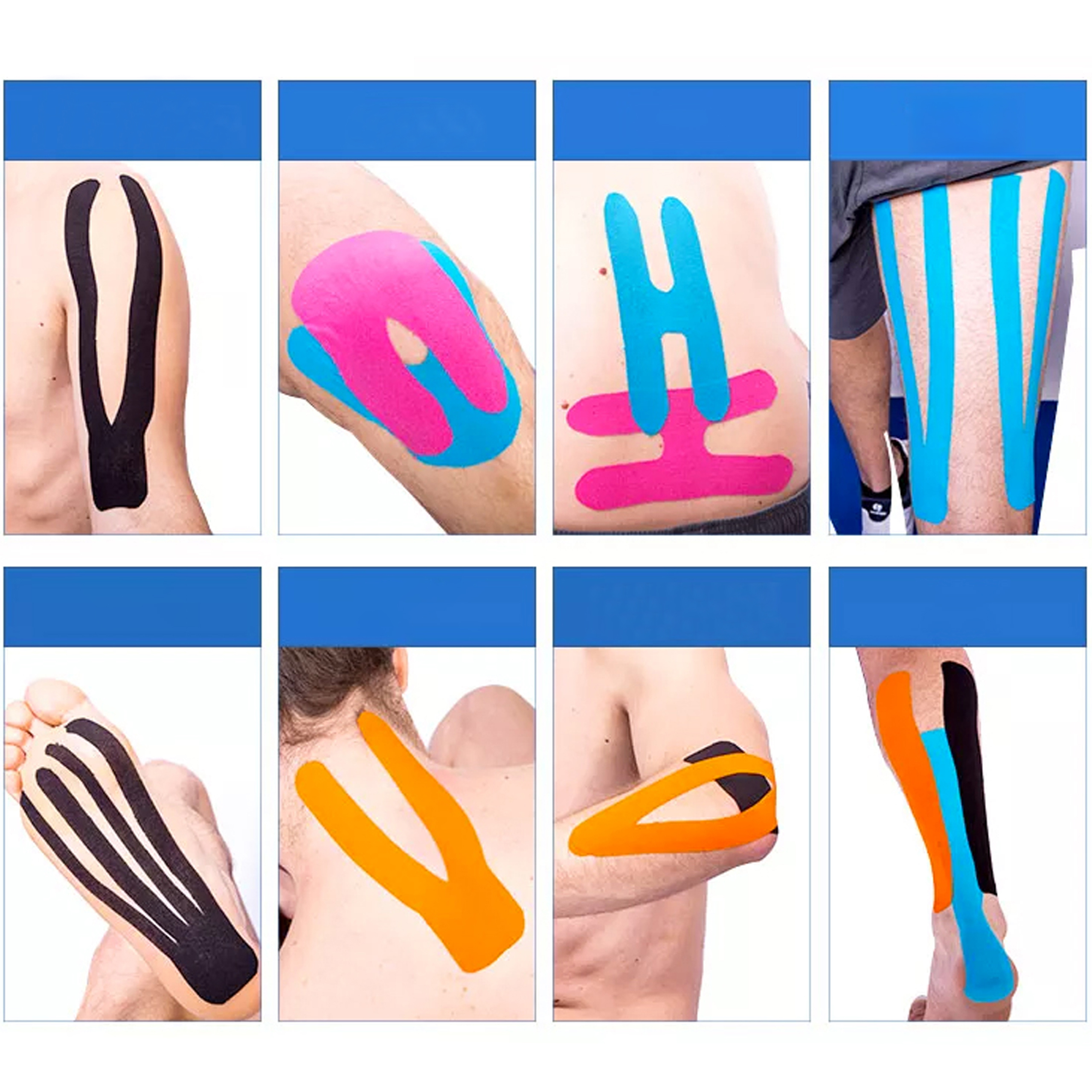 PLASTRY TAPE TEJPY KINESIOTAPING TEJP TAŚMA KINESIO SPORT PRO 5MX5CM - obrazek 3