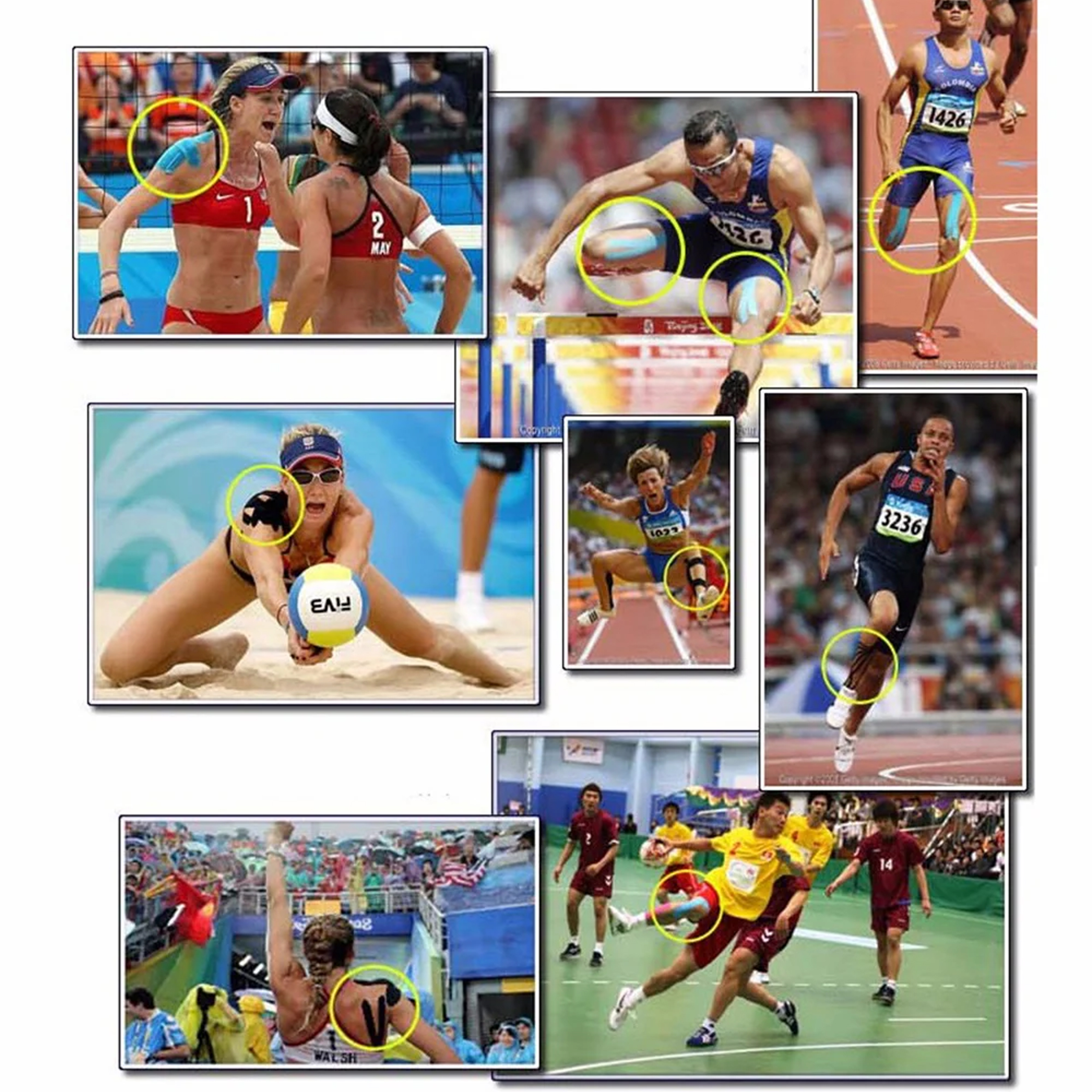 PLASTRY TAPE TEJPY KINESIOTAPING TEJP TAŚMA KINESIO SPORT PRO 5MX5CM - obrazek 5