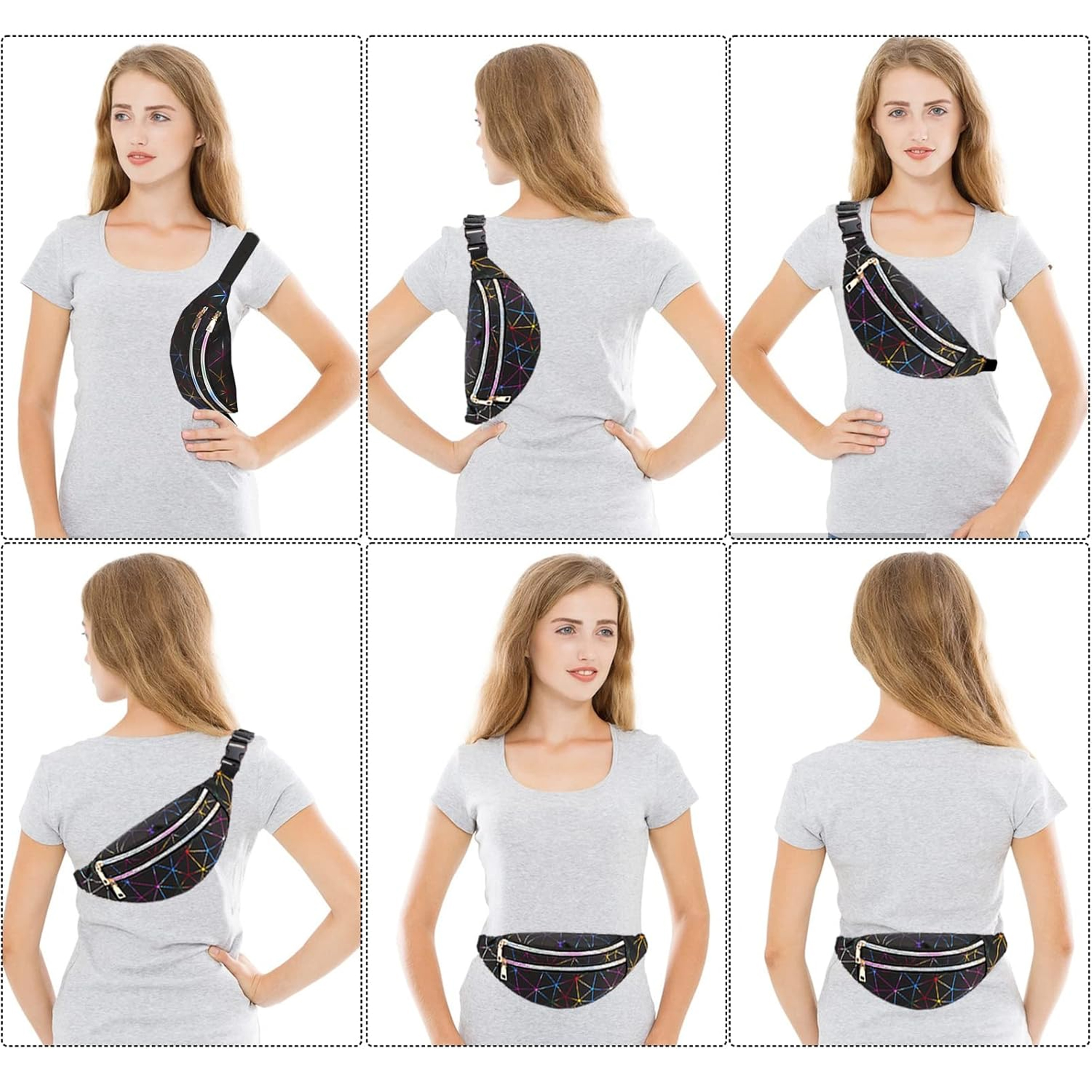 TOREBKA NERKA SASZETKA BIODRÓWKA DAMSKA MĘSKA POJEMNA REGULOWANA SPORTOWA - obrazek 6