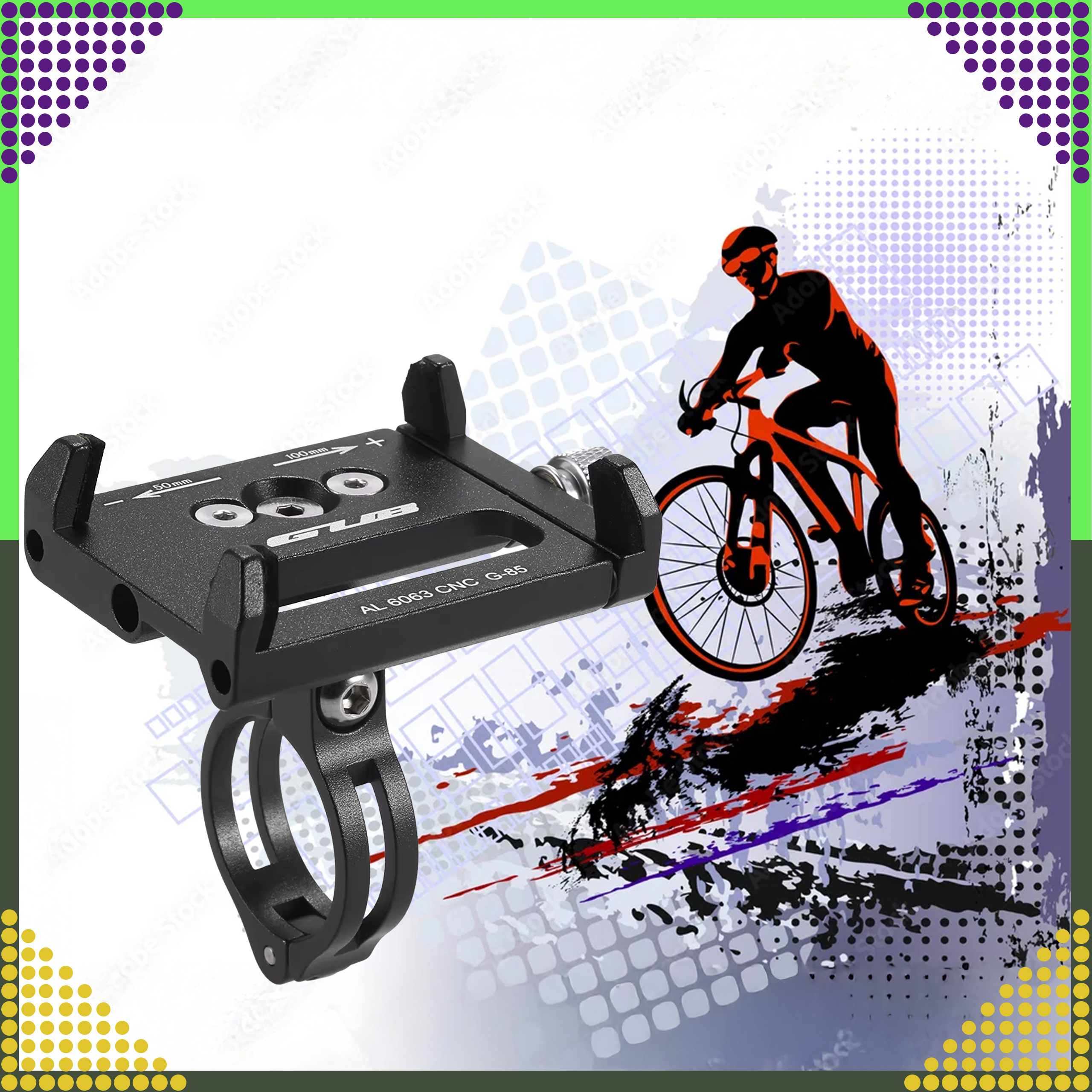 Uchwyt Rowerowy na Kierownicę do Telefonu na Rower Motocykl Mocny Solidny - obrazek 3