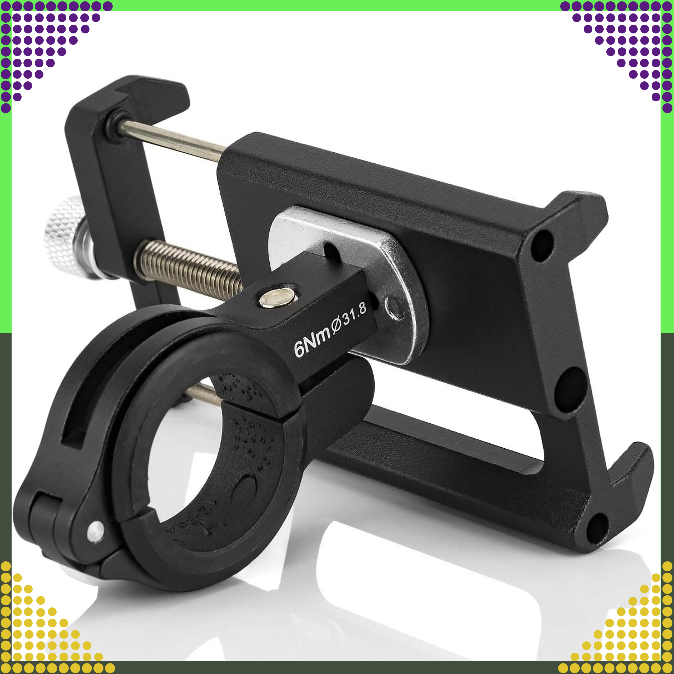 Uchwyt Rowerowy na Kierownicę do Telefonu na Rower Motocykl Mocny Solidny - obrazek 5