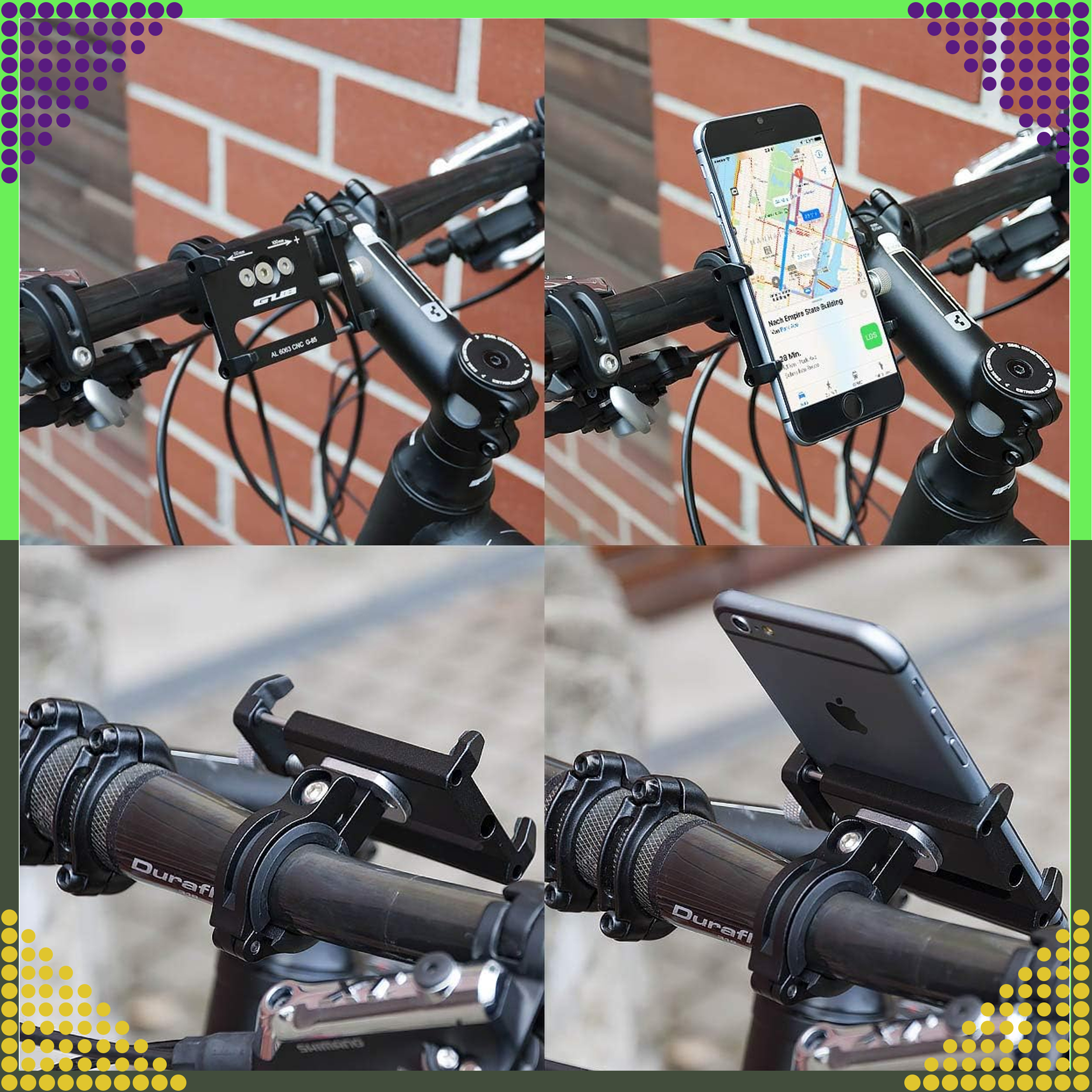 Uchwyt Rowerowy na Kierownicę do Telefonu na Rower Motocykl Mocny Solidny - obrazek 9